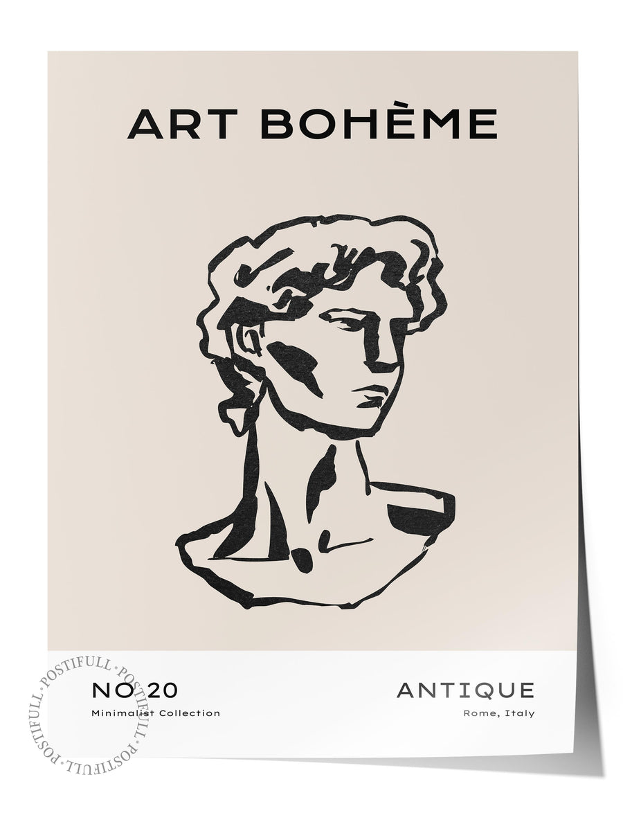 Farklı Tonlarda ART BOHÈME Bohem & Boho Çerçevesiz Poster