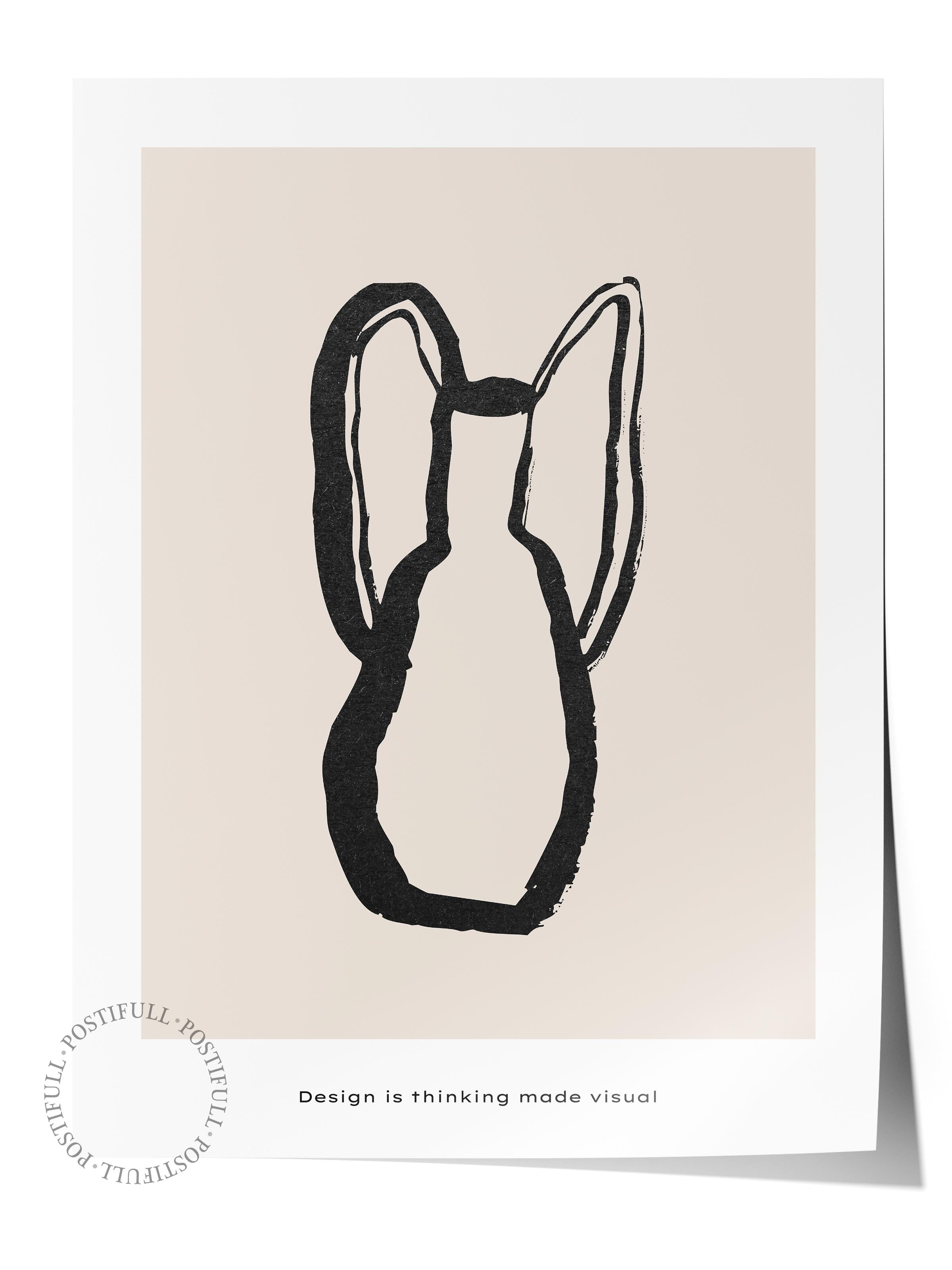 Soft Boho Çerçevesiz Duvar Posteri, İskandinav Temalı Poster - Salon, Mutfak ve Yatak Odası Dekoru