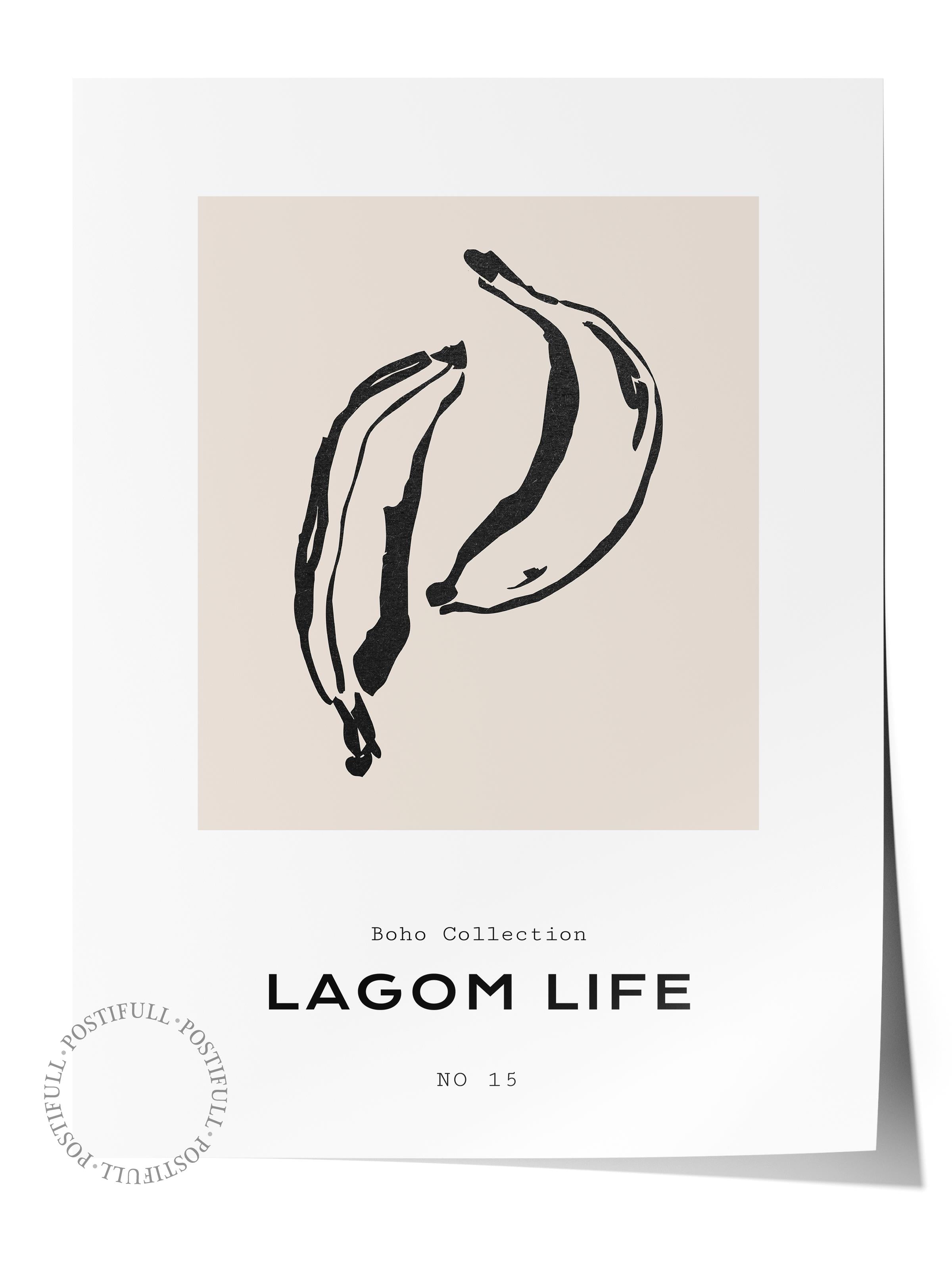 Soft Boho Çerçevesiz Duvar Posteri, İskandinav Temalı Poster - Salon, Mutfak ve Yatak Odası Dekoru