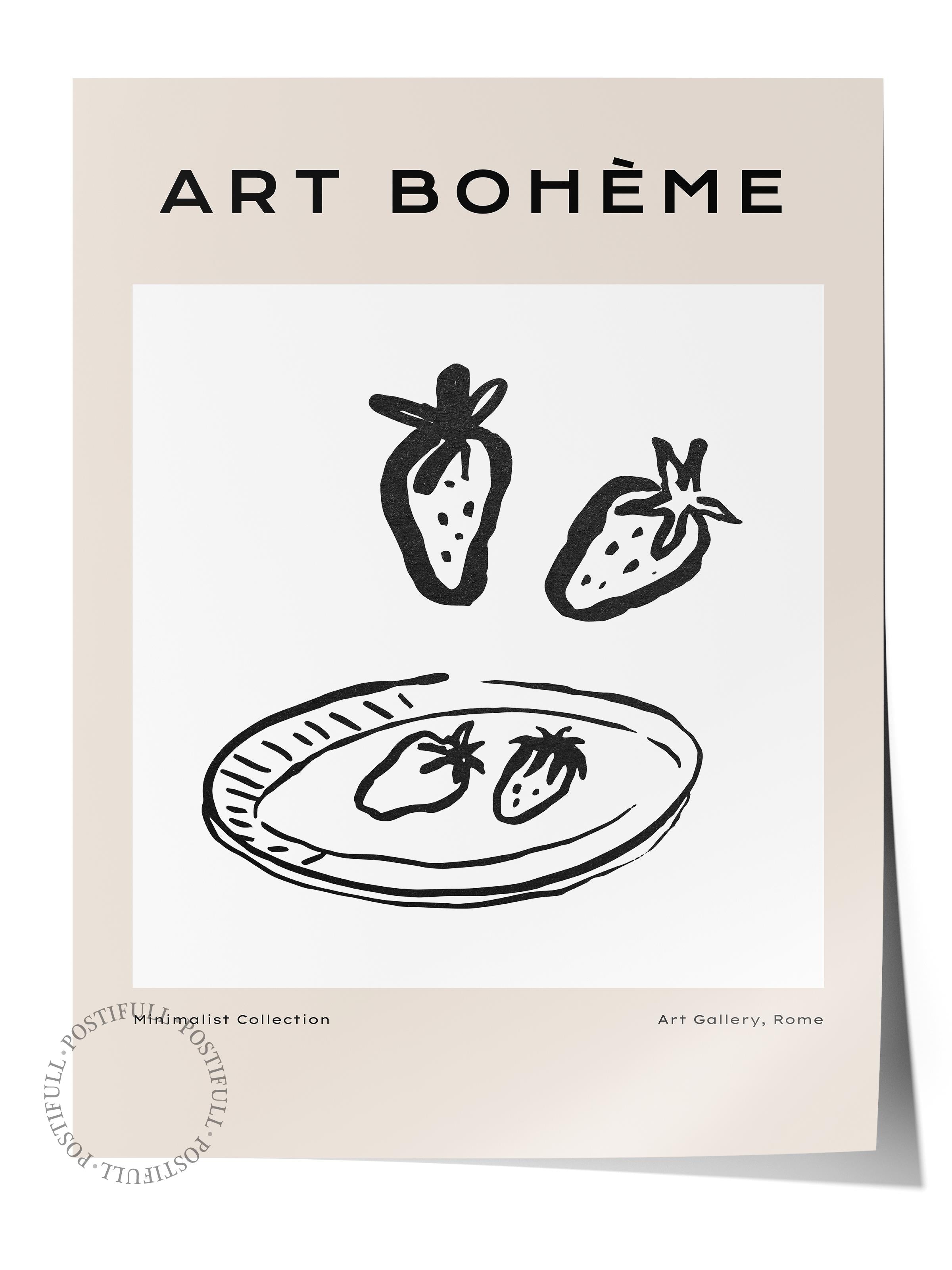 Soft Boho Çerçevesiz Duvar Posteri, İskandinav Temalı Poster - Salon, Mutfak ve Yatak Odası Dekoru