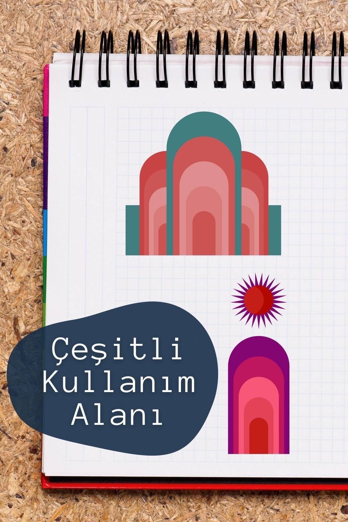 Soft Boho Temalı Sticker Seti - 8 Adet Etiket Seti- Telefon, Tablet, Defter Laptop Uyumlu Etiket