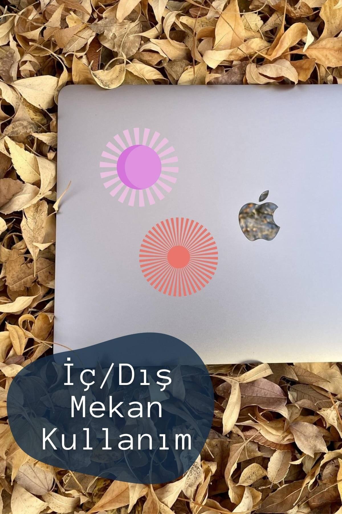 Soft Boho Temalı Sticker Seti - 8 Adet Etiket Seti- Telefon, Tablet, Defter Laptop Uyumlu Etiket