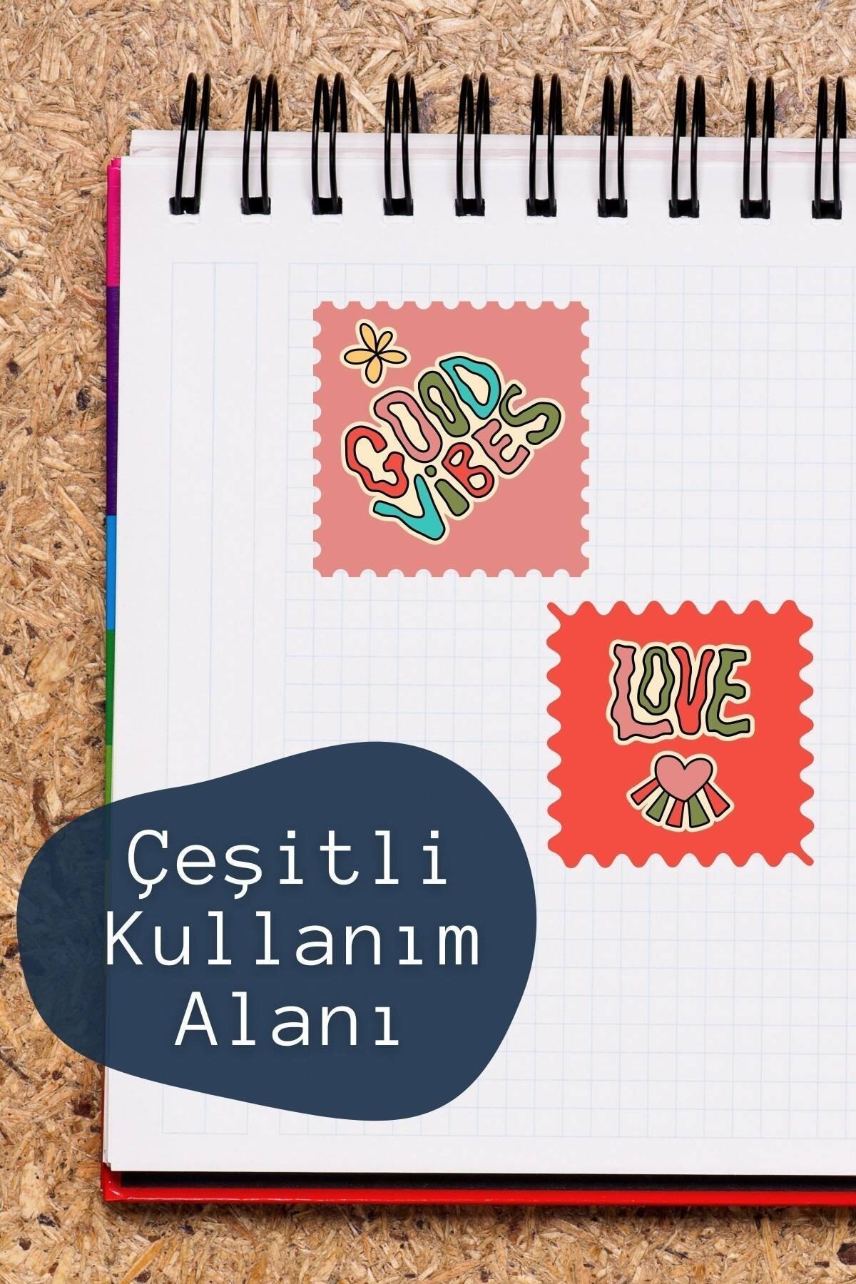 Soft Indie Temalı Sticker Seti - 6 Adet Etiket Seti- Telefon, Tablet, Defter Laptop Uyumlu Etiket