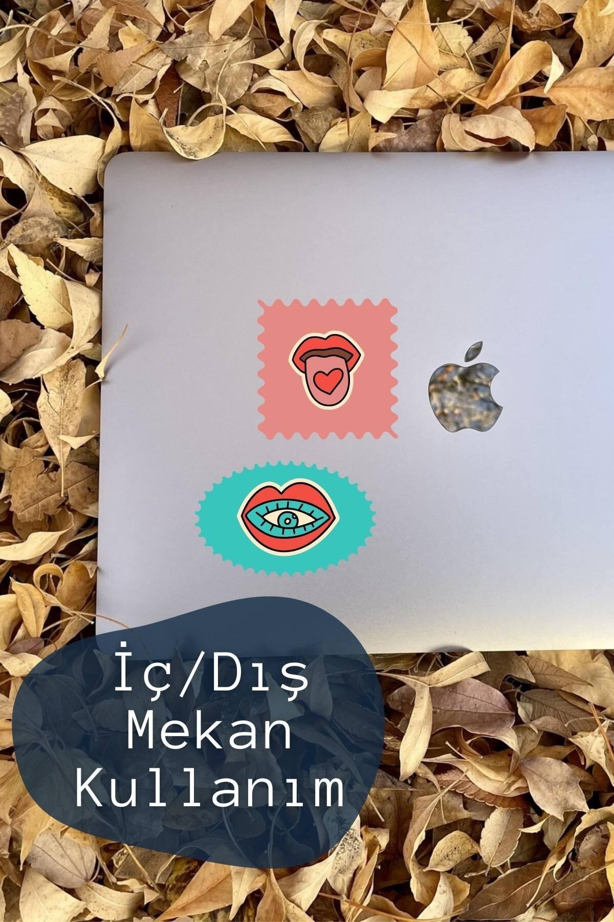 Soft Indie Temalı Sticker Seti - 6 Adet Etiket Seti- Telefon, Tablet, Defter Laptop Uyumlu Etiket