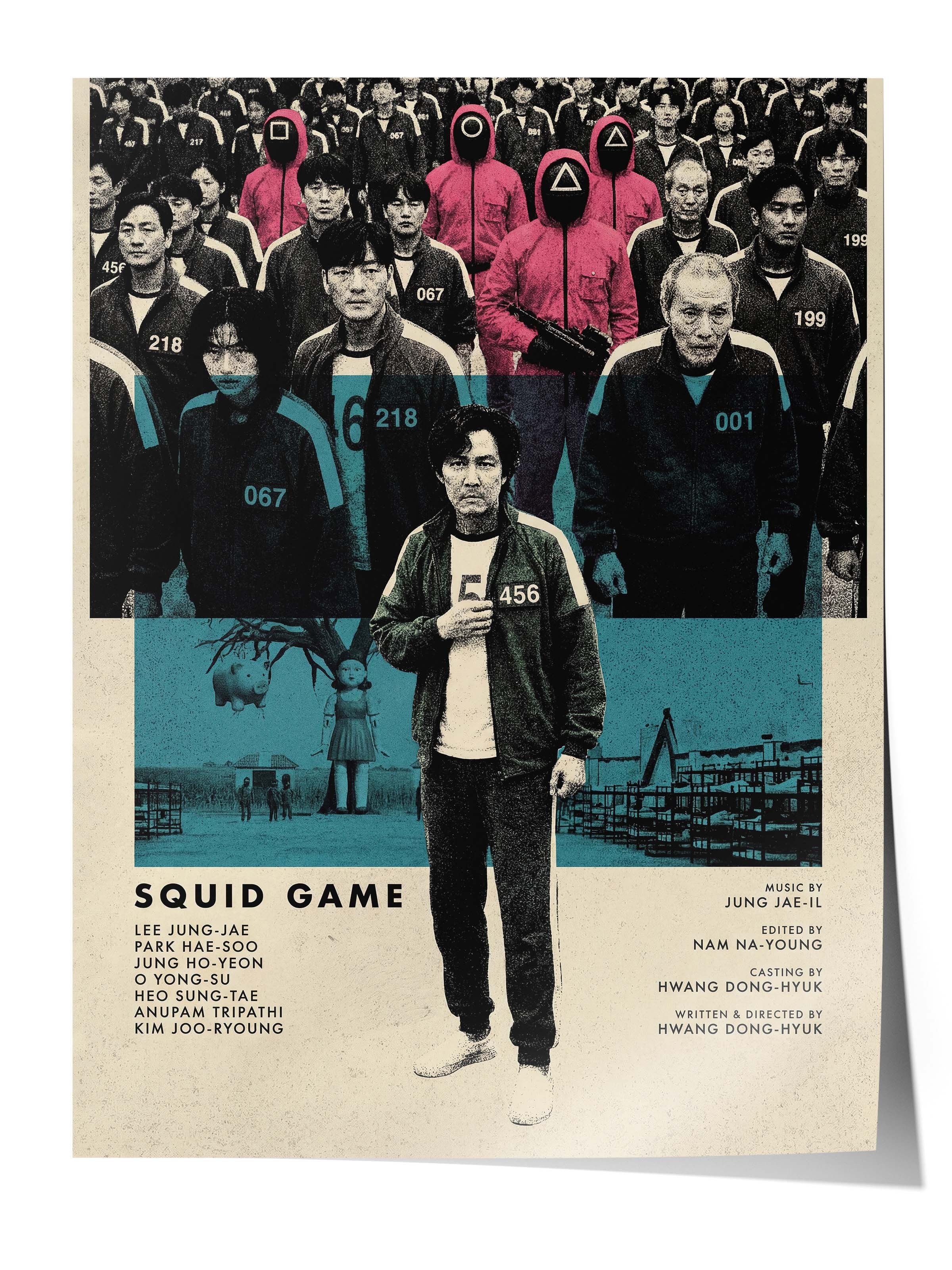 Squid Game Posteri, Sinema ve Dizi Tablo Posterleri, Film Dizi Afişleri NO:112779