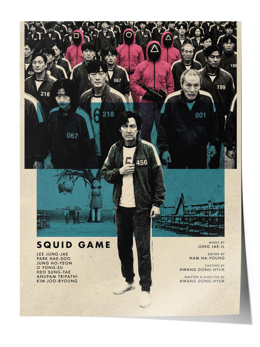 Squid Game Posteri, Sinema ve Dizi Tablo Posterleri, Film Dizi Afişleri NO:112779