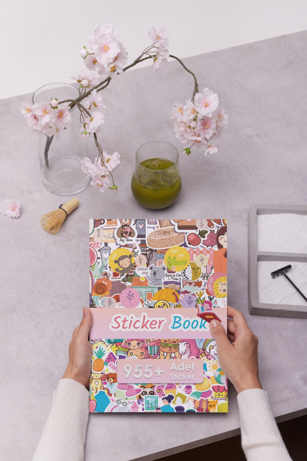 Sticker Defteri, 955 Adet Dev Sticker Etiket Seti, Renkli Emojiler ve