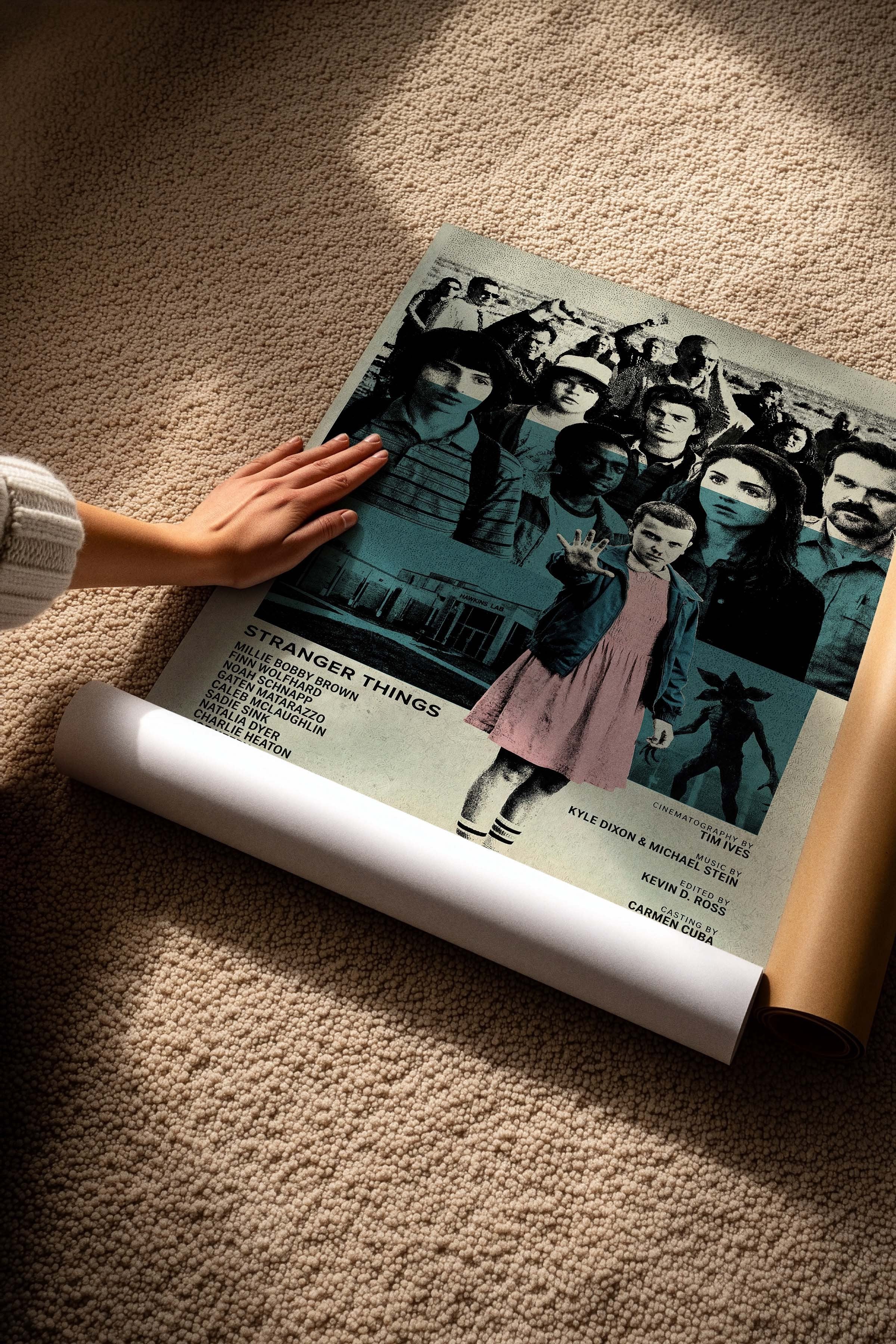 Stranger Things Posteri, Sinema ve Dizi Tablo Posterleri, Film Dizi Afişleri NO:112768