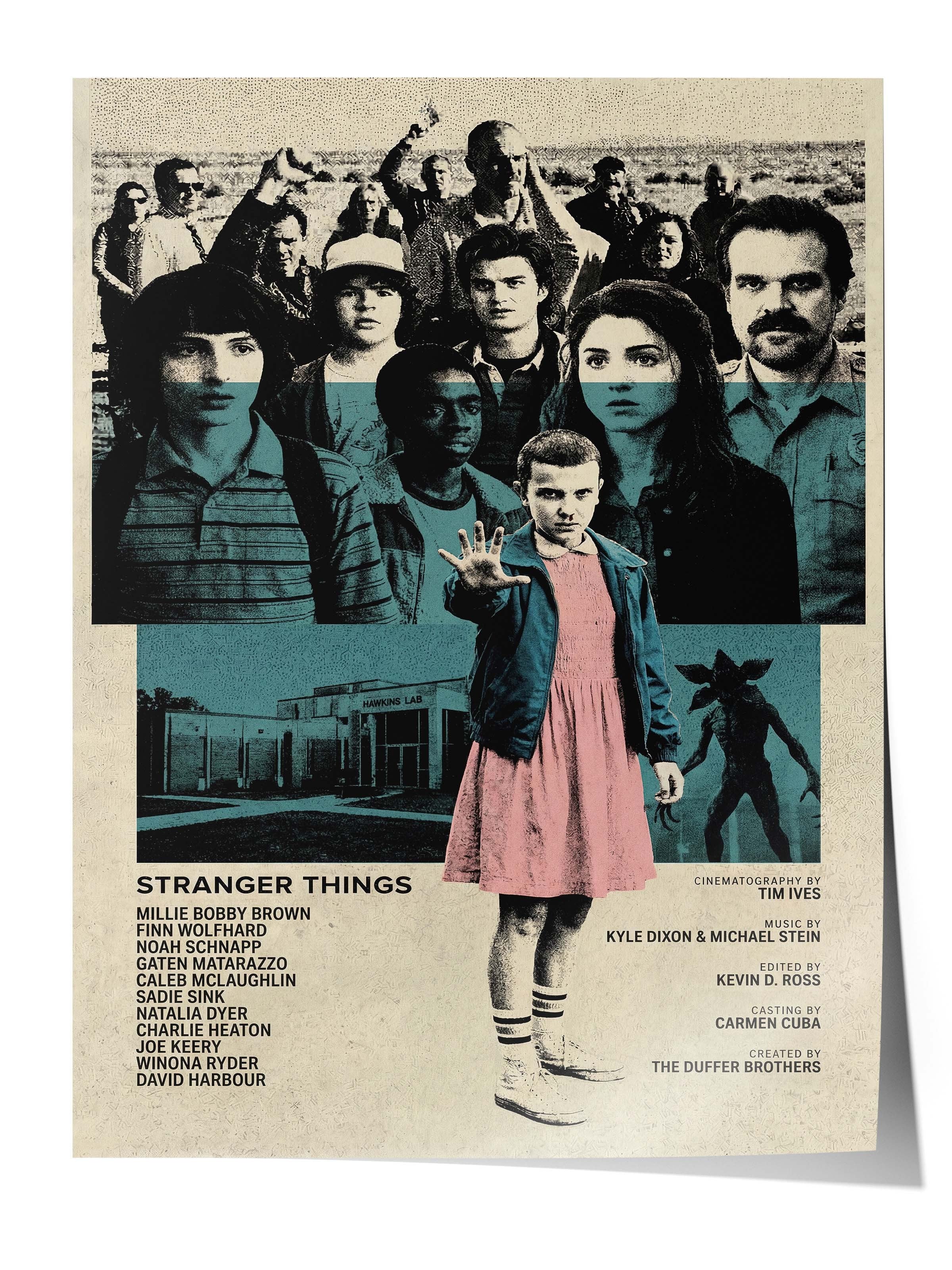 Stranger Things Posteri, Sinema ve Dizi Tablo Posterleri, Film Dizi Afişleri NO:112768