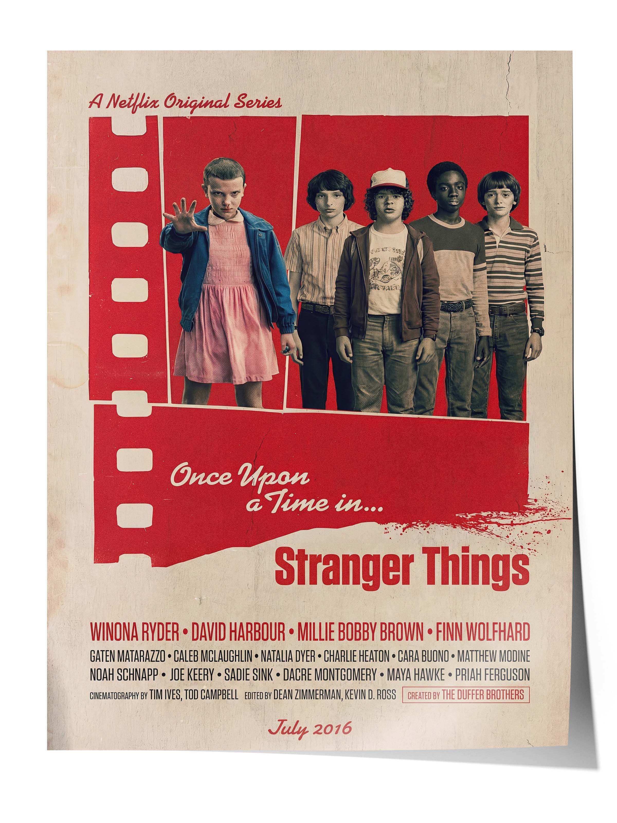Stranger Things Posteri, Sinema ve Dizi Tablo Posterleri, Film Dizi Afişleri NO:112843