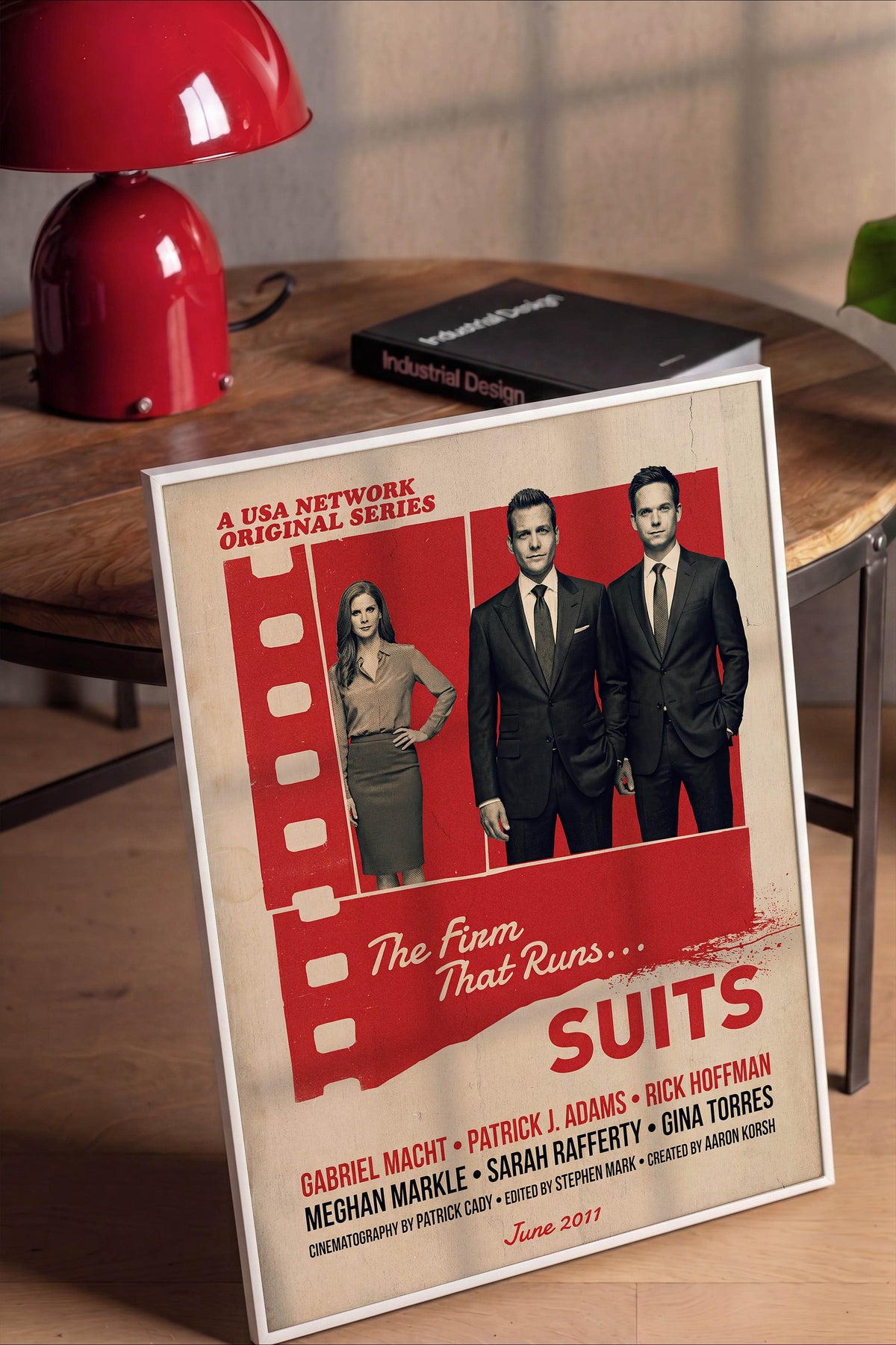 Suits Beyaz Çerçeveli Poster, Sinema ve Dizi Tablo, Film Dizi Afişleri NO:112867