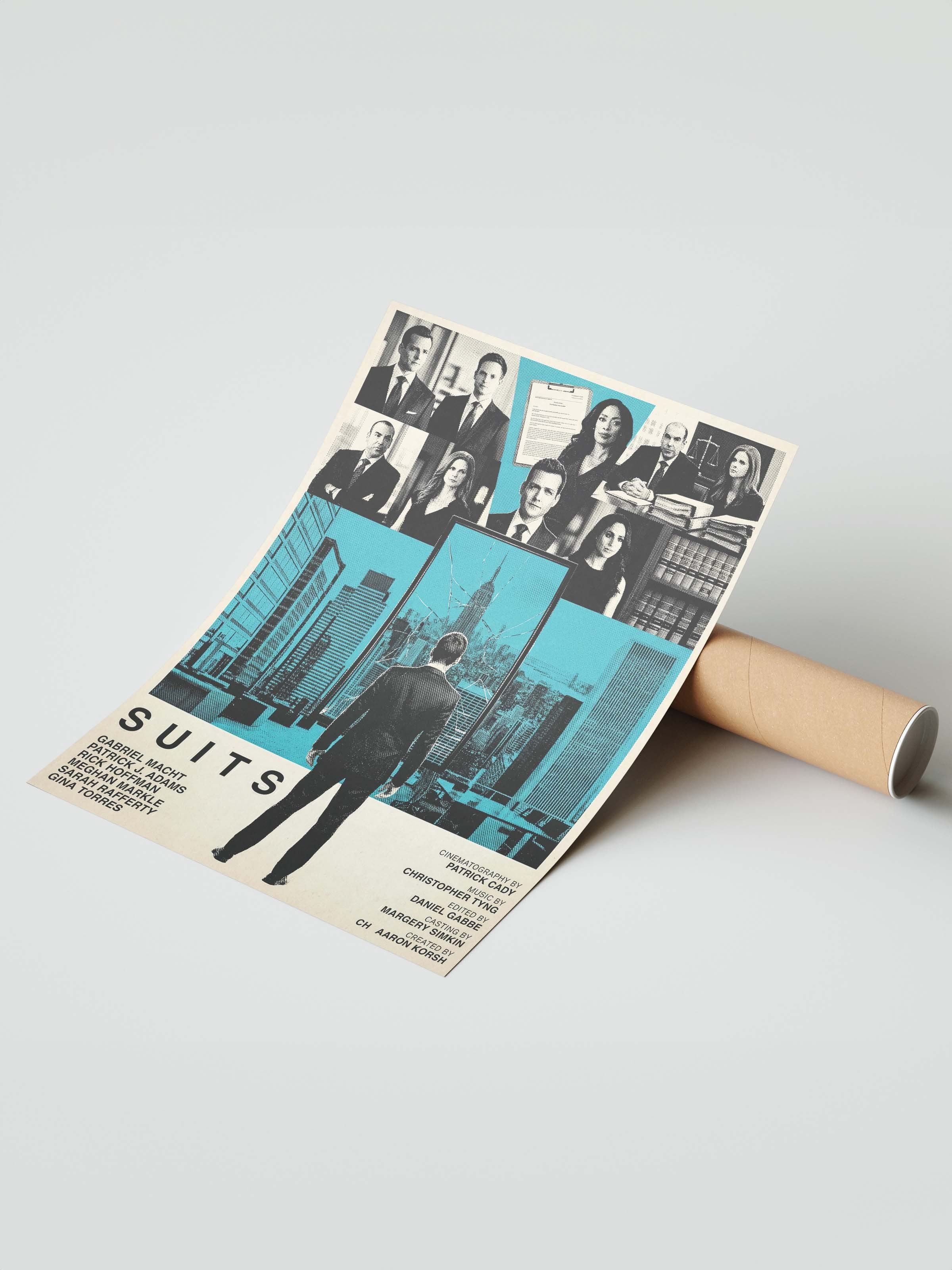 Suits Posteri, Sinema ve Dizi Tablo Posterleri, Film Dizi Afişleri NO:112789