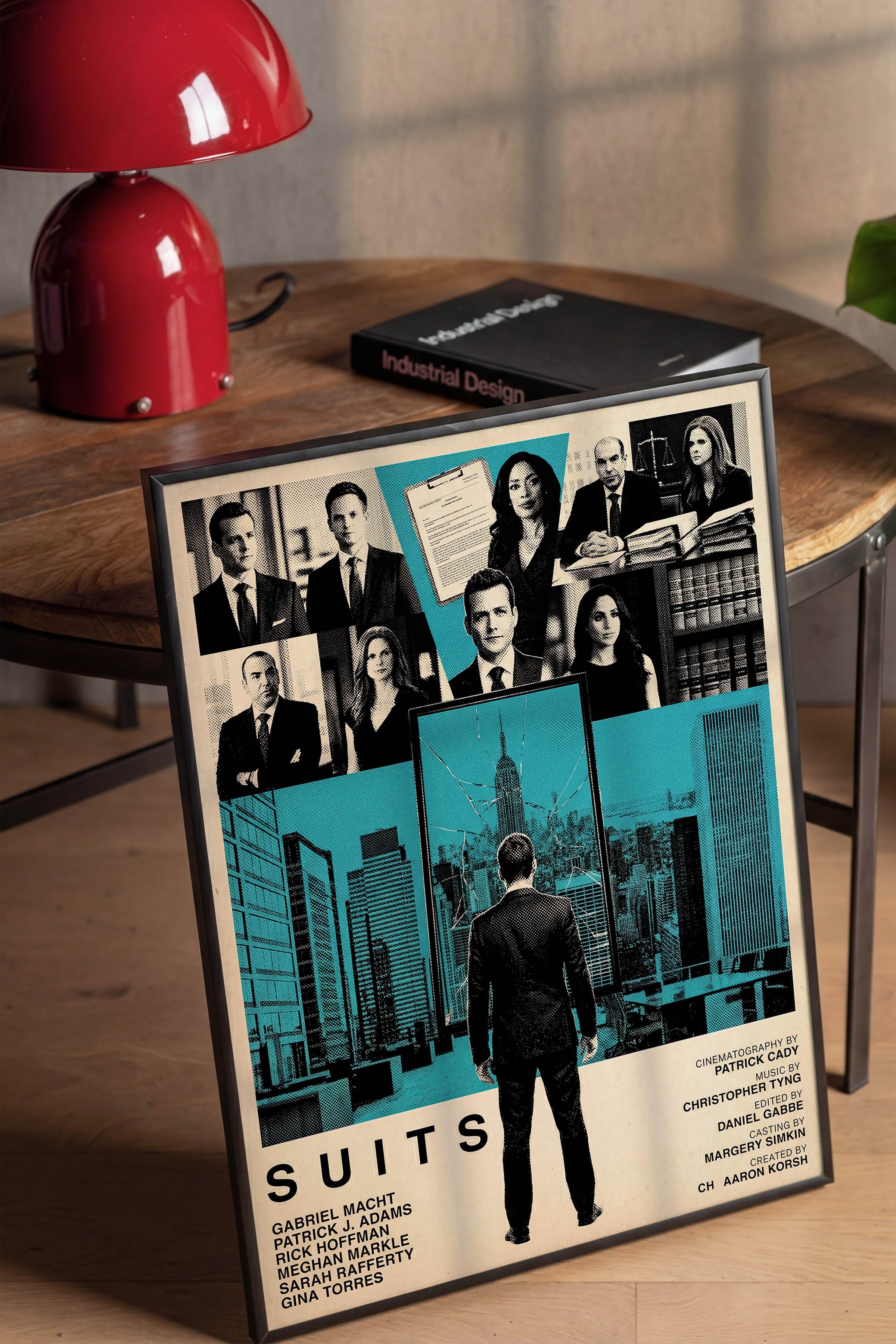 Suits Siyah Çerçeveli Poster, Sinema ve Dizi Tablo, Film Dizi Afişleri NO:112789