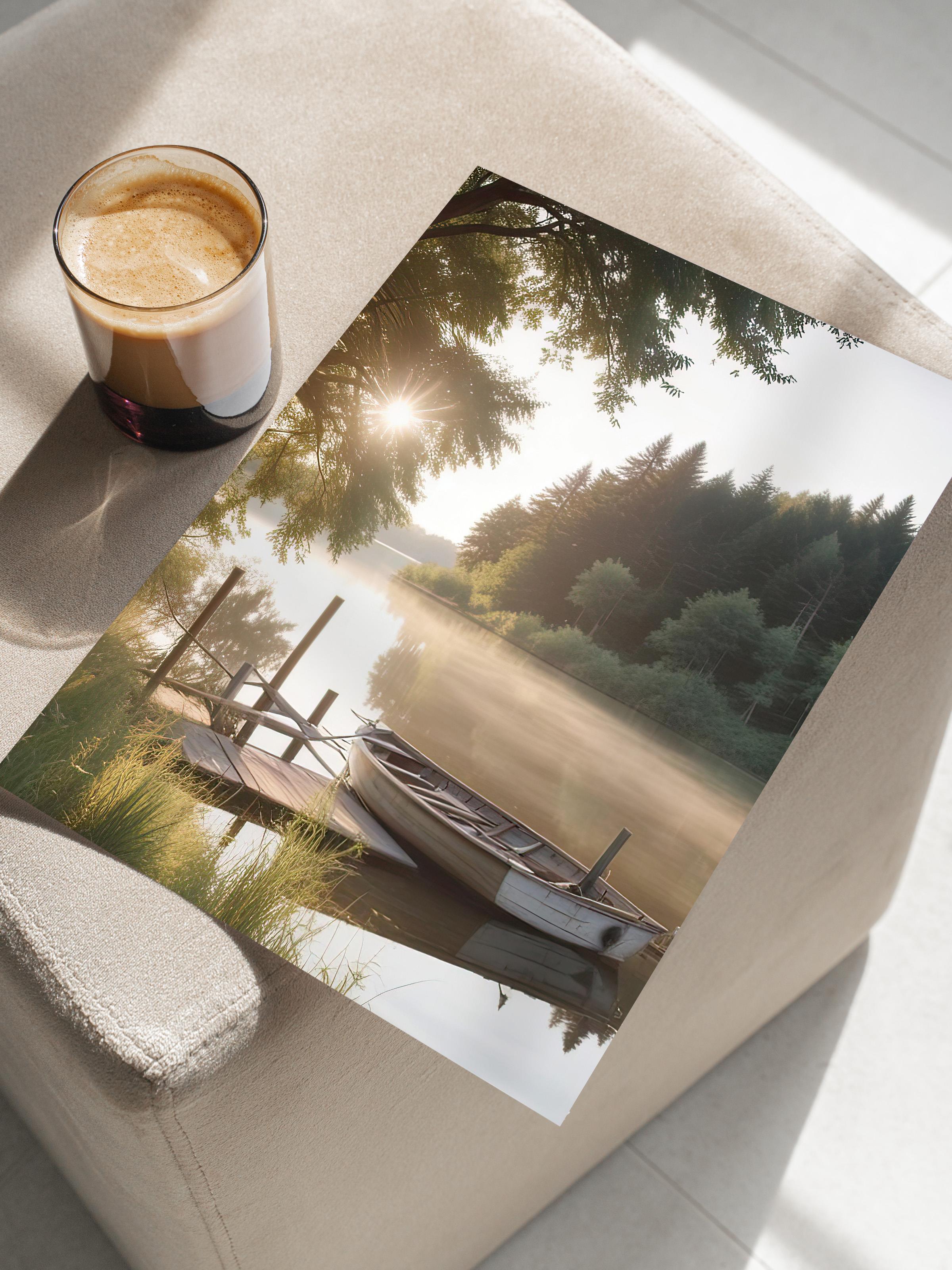 Sunrise at the Pier  Poster, Dikey Duvar Tablosu Comfort Serisi NO:108340