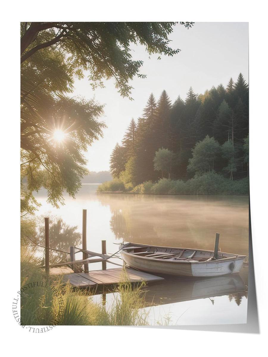 Sunrise at the Pier  Poster, Dikey Duvar Tablosu Comfort Serisi NO:108340