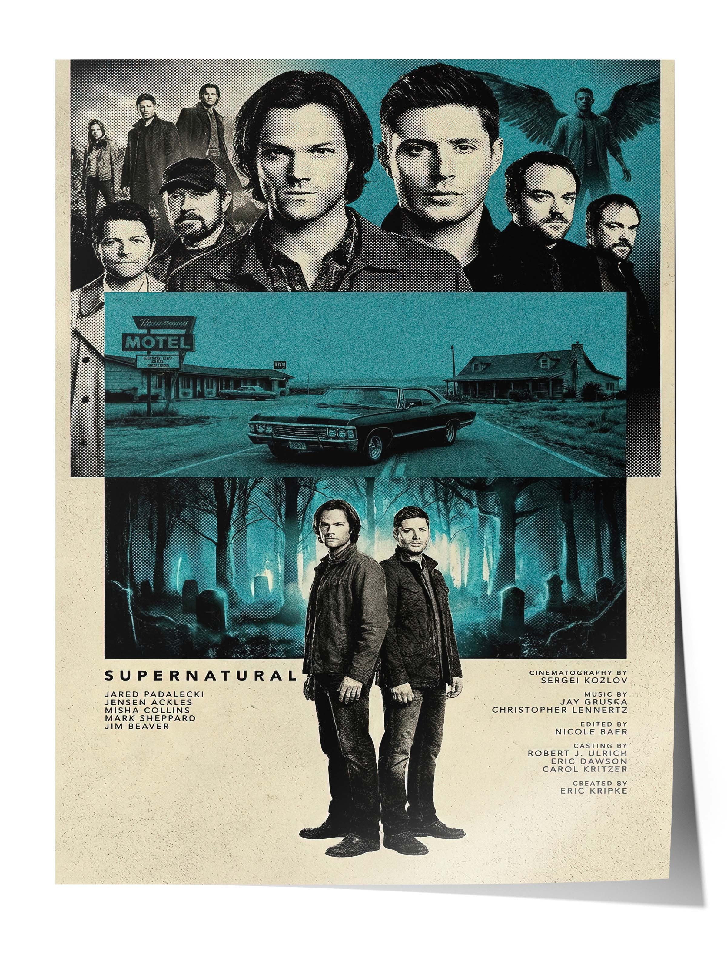 Supernatural Posteri, Sinema ve Dizi Tablo Posterleri, Film Dizi Afişleri NO:112794