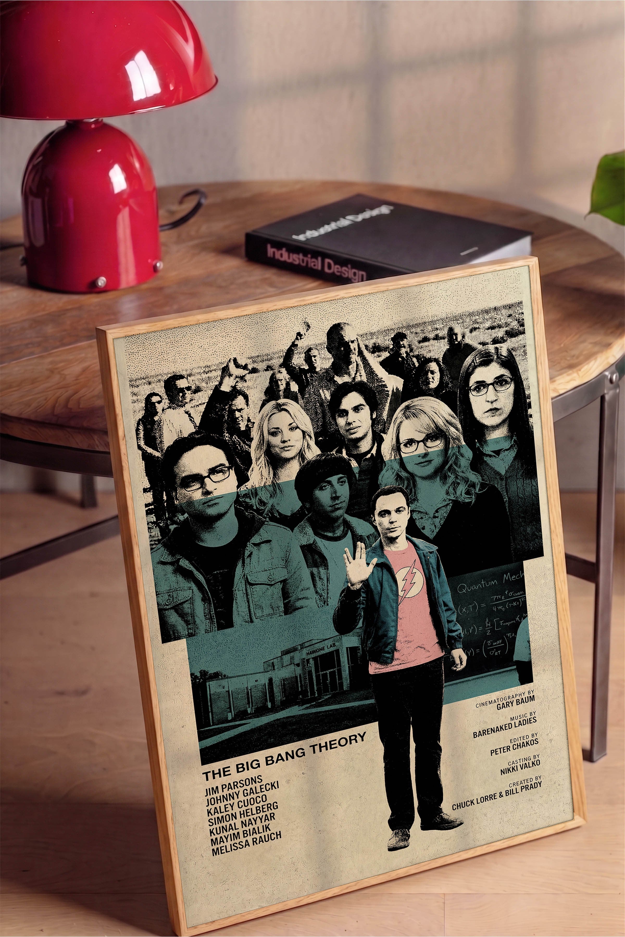 The Big Bang Theory Ahşap Çerçeveli Poster, Sinema ve Dizi Tablo, Film Dizi Afişleri NO:112769