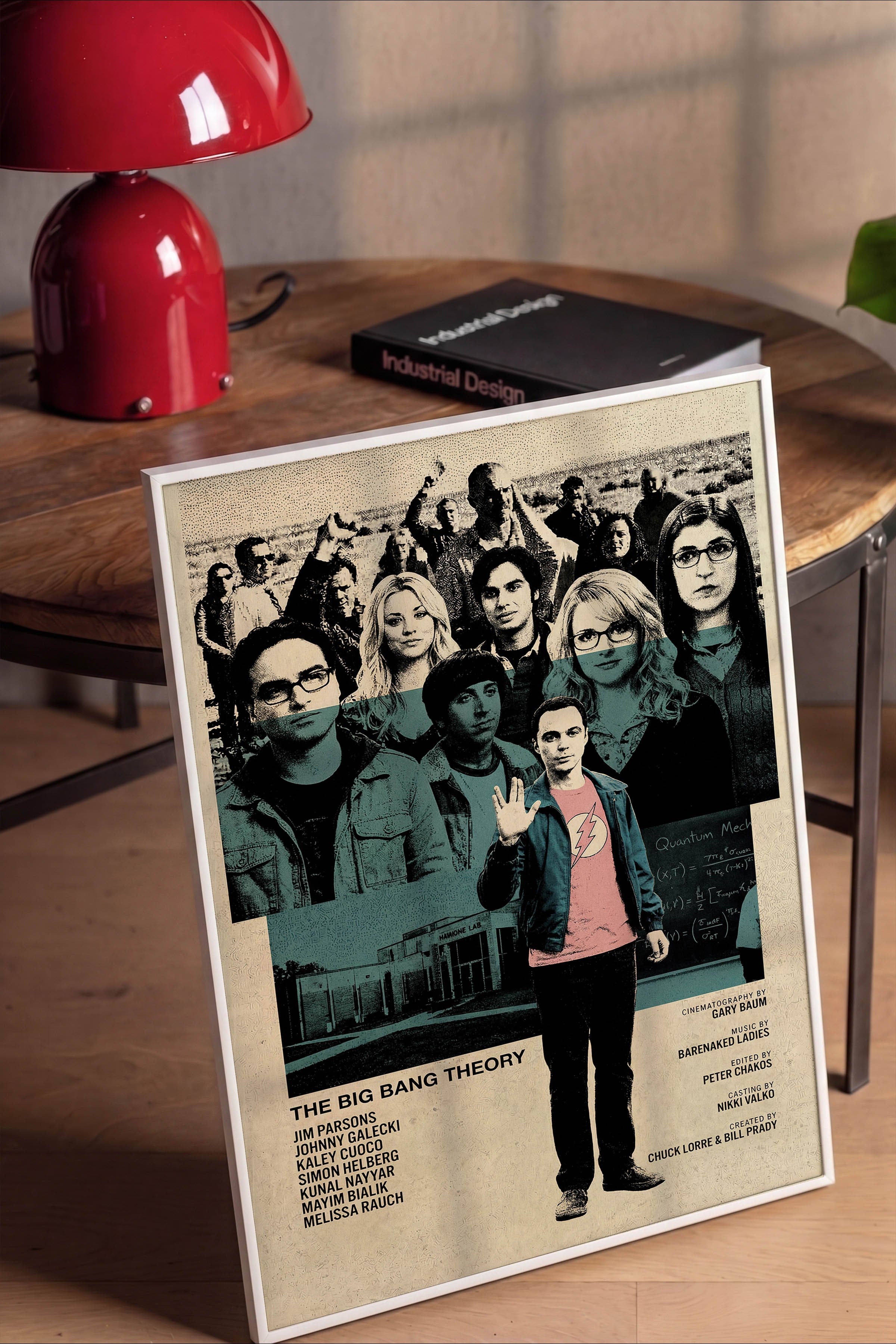The Big Bang Theory Beyaz Çerçeveli Poster, Sinema ve Dizi Tablo, Film Dizi Afişleri NO:112769