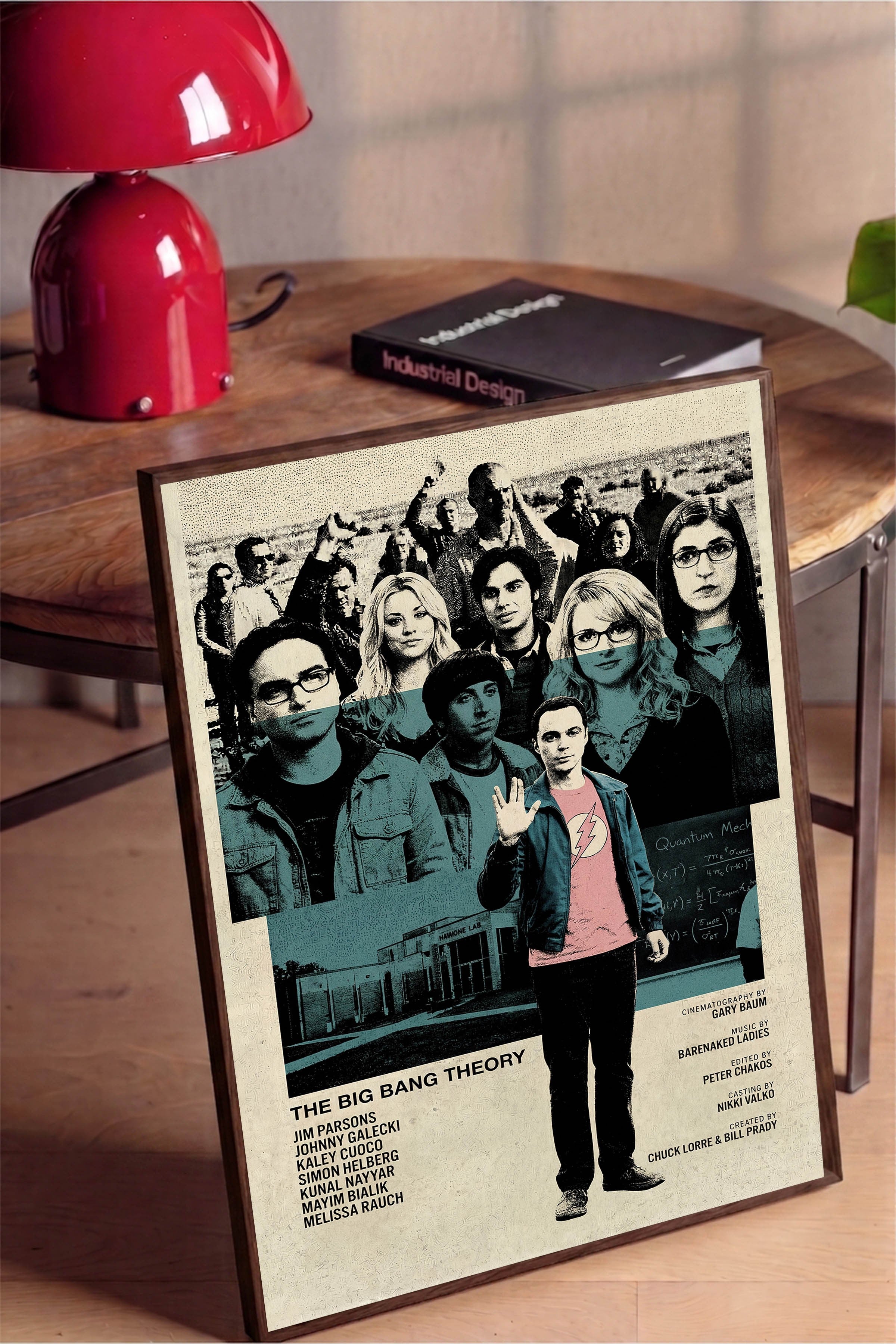 The Big Bang Theory Kahverengi Çerçeveli Poster, Sinema ve Dizi Tablo, Film Dizi Afişleri NO:112769
