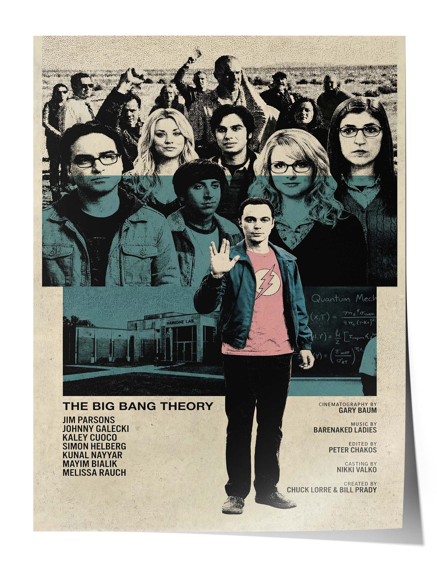 The Big Bang Theory Posteri, Sinema ve Dizi Tablo Posterleri, Film Dizi Afişleri NO:112769