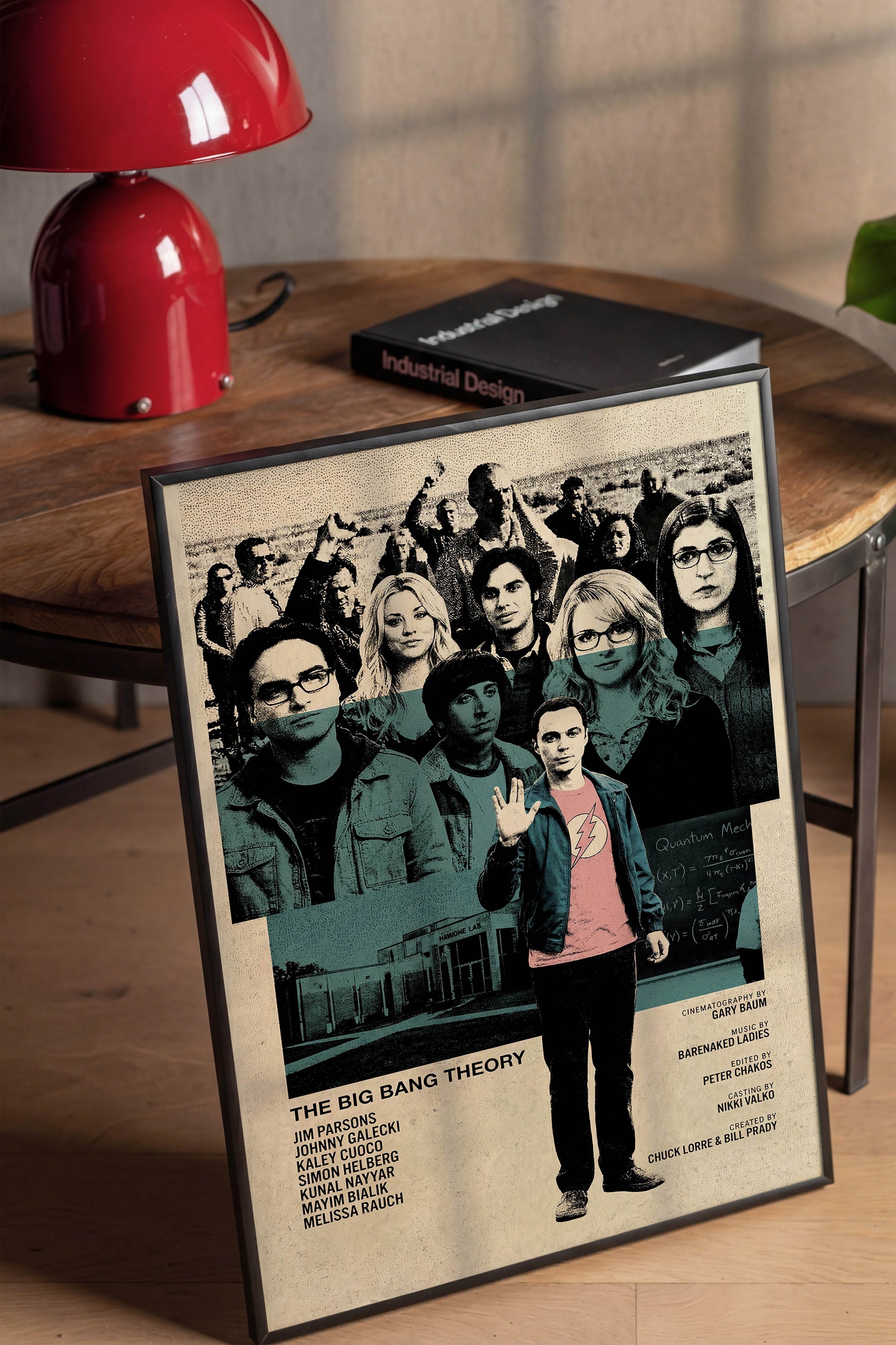 The Big Bang Theory Siyah Çerçeveli Poster, Sinema ve Dizi Tablo, Film Dizi Afişleri NO:112769