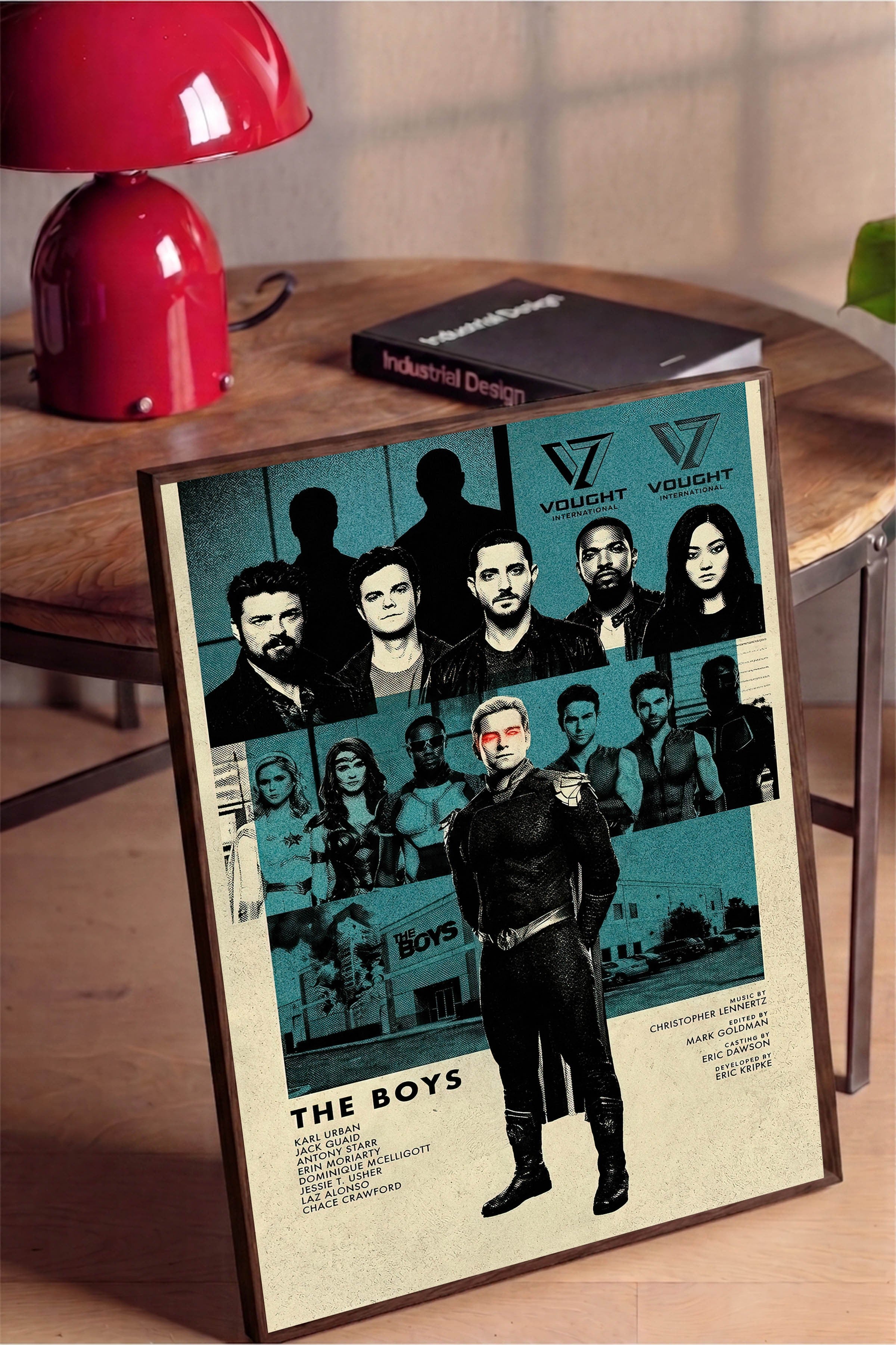 The Boys Kahverengi Çerçeveli Poster, Sinema ve Dizi Tablo, Film Dizi Afişleri NO:112778