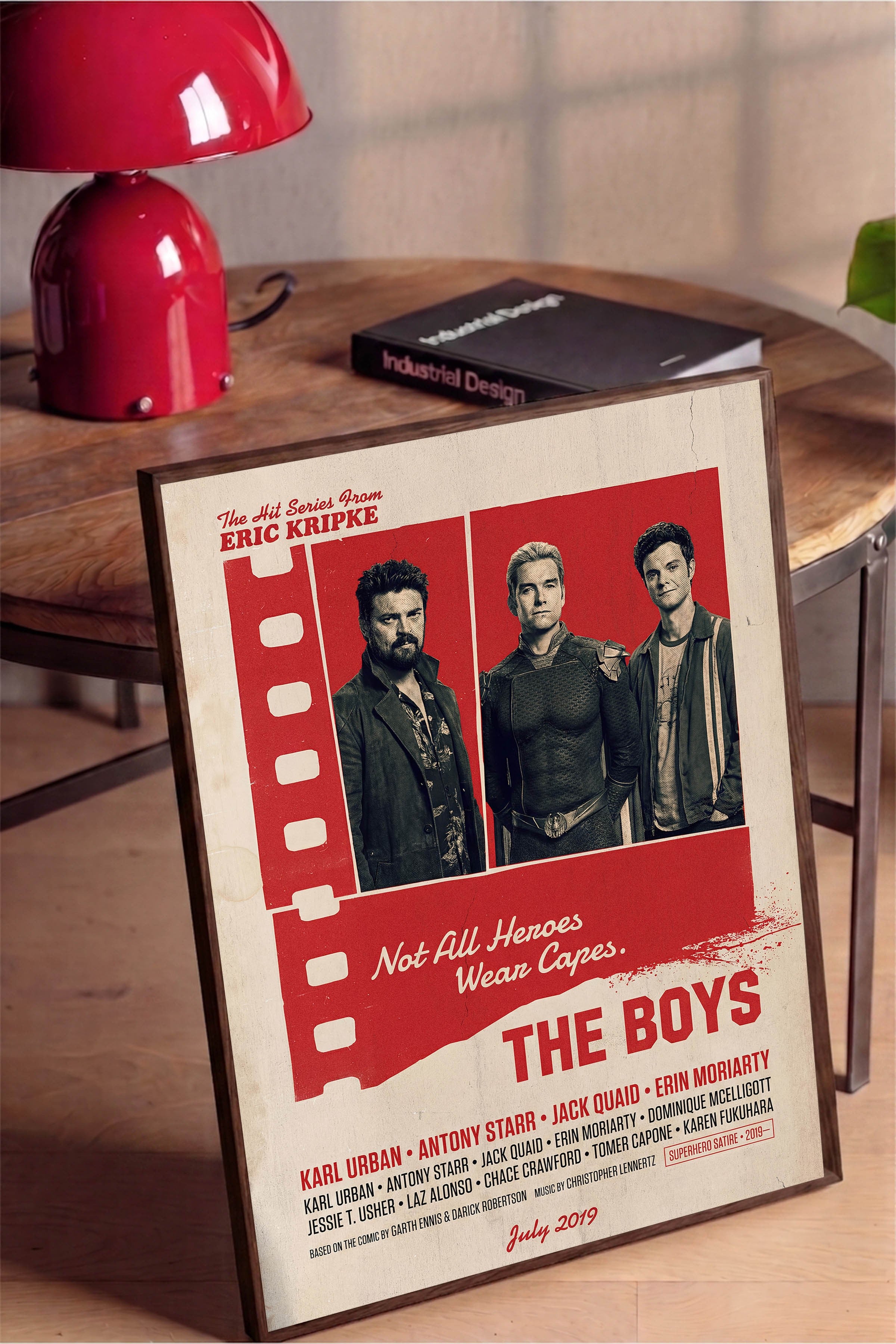 The Boys Kahverengi Çerçeveli Poster, Sinema ve Dizi Tablo, Film Dizi Afişleri NO:112854