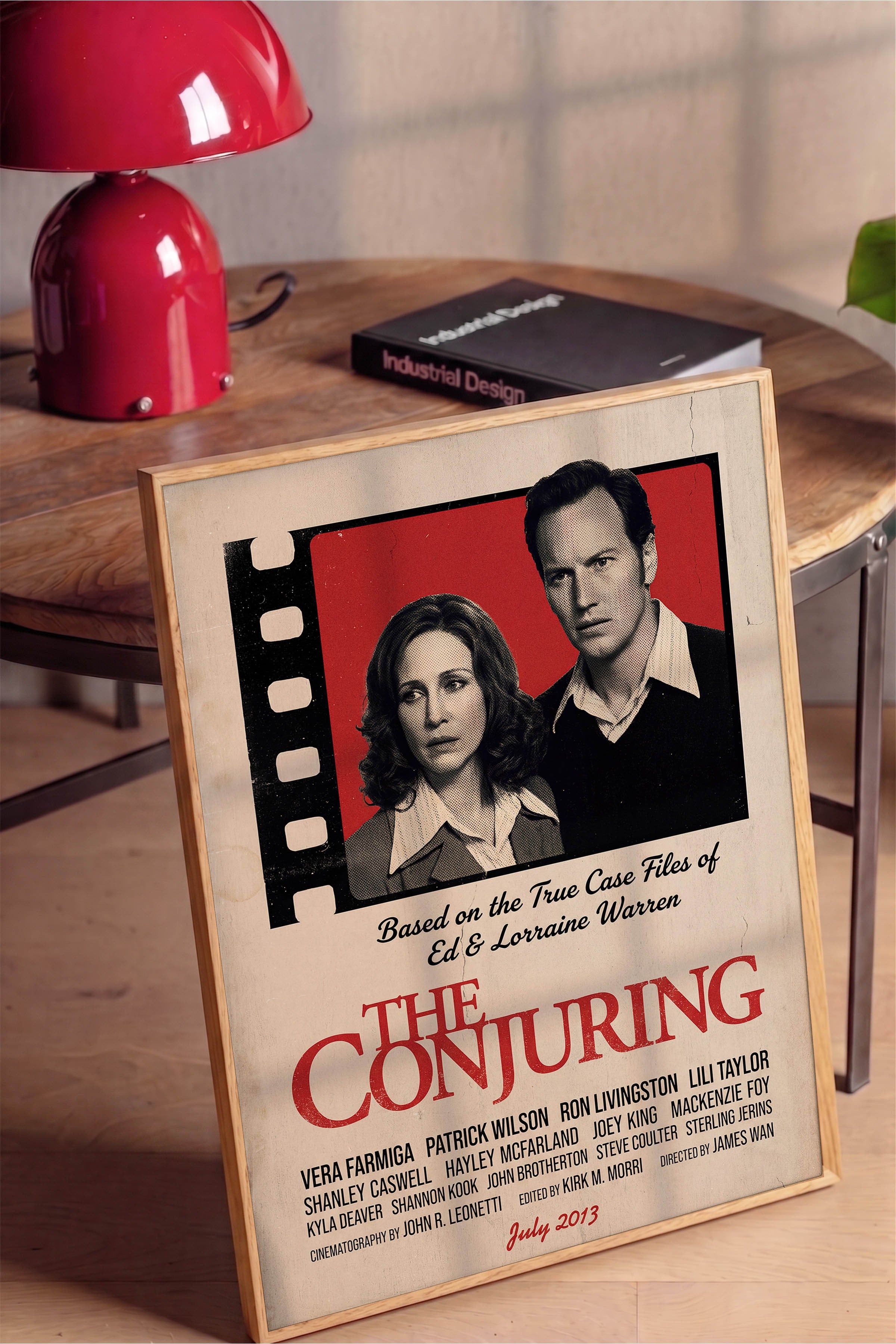 The Conjuring Ahşap Çerçeveli Poster, Sinema ve Dizi Tablo, Film Dizi Afişleri NO:112911