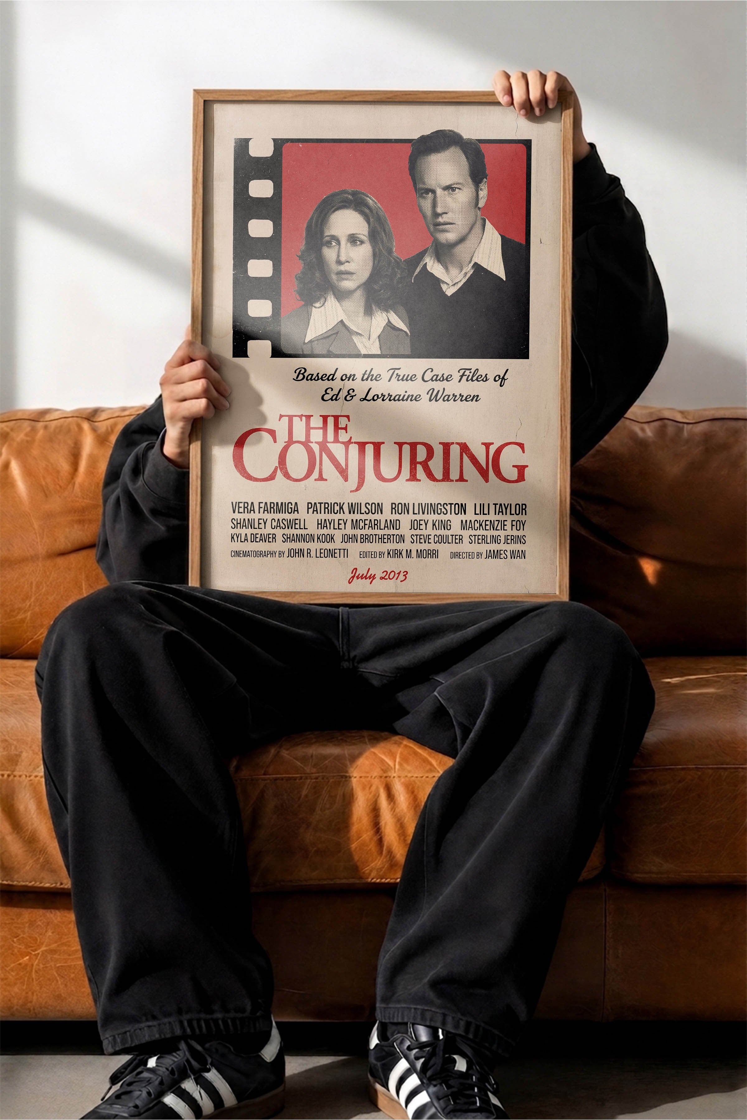 The Conjuring Ahşap Çerçeveli Poster, Sinema ve Dizi Tablo, Film Dizi Afişleri NO:112911