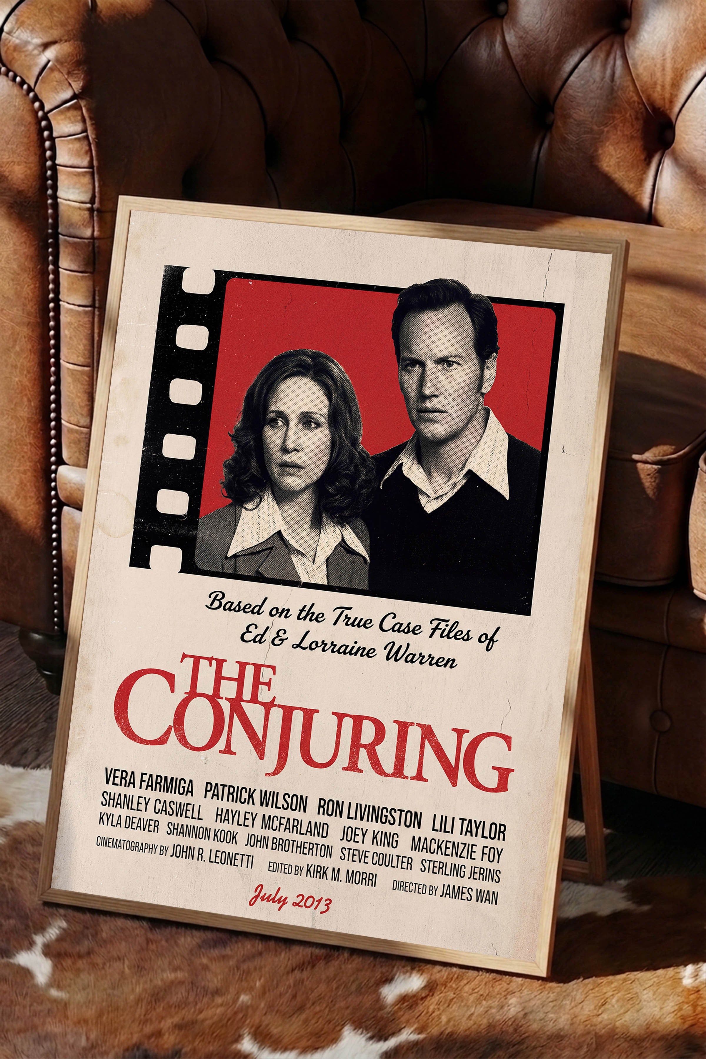 The Conjuring Ahşap Çerçeveli Poster, Sinema ve Dizi Tablo, Film Dizi Afişleri NO:112911