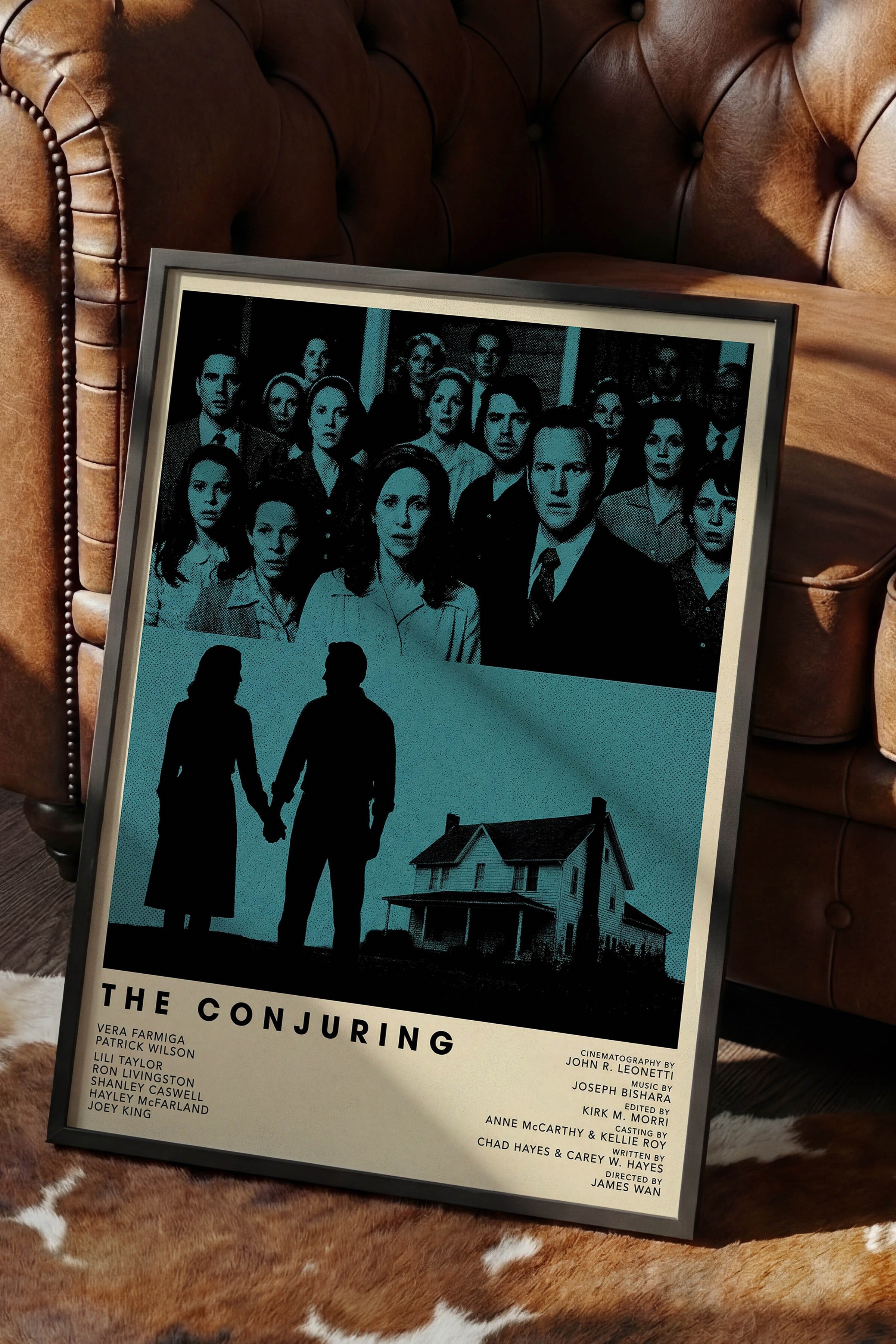 The Conjuring Siyah Çerçeveli Poster, Sinema ve Dizi Tablo, Film Dizi Afişleri NO:112839