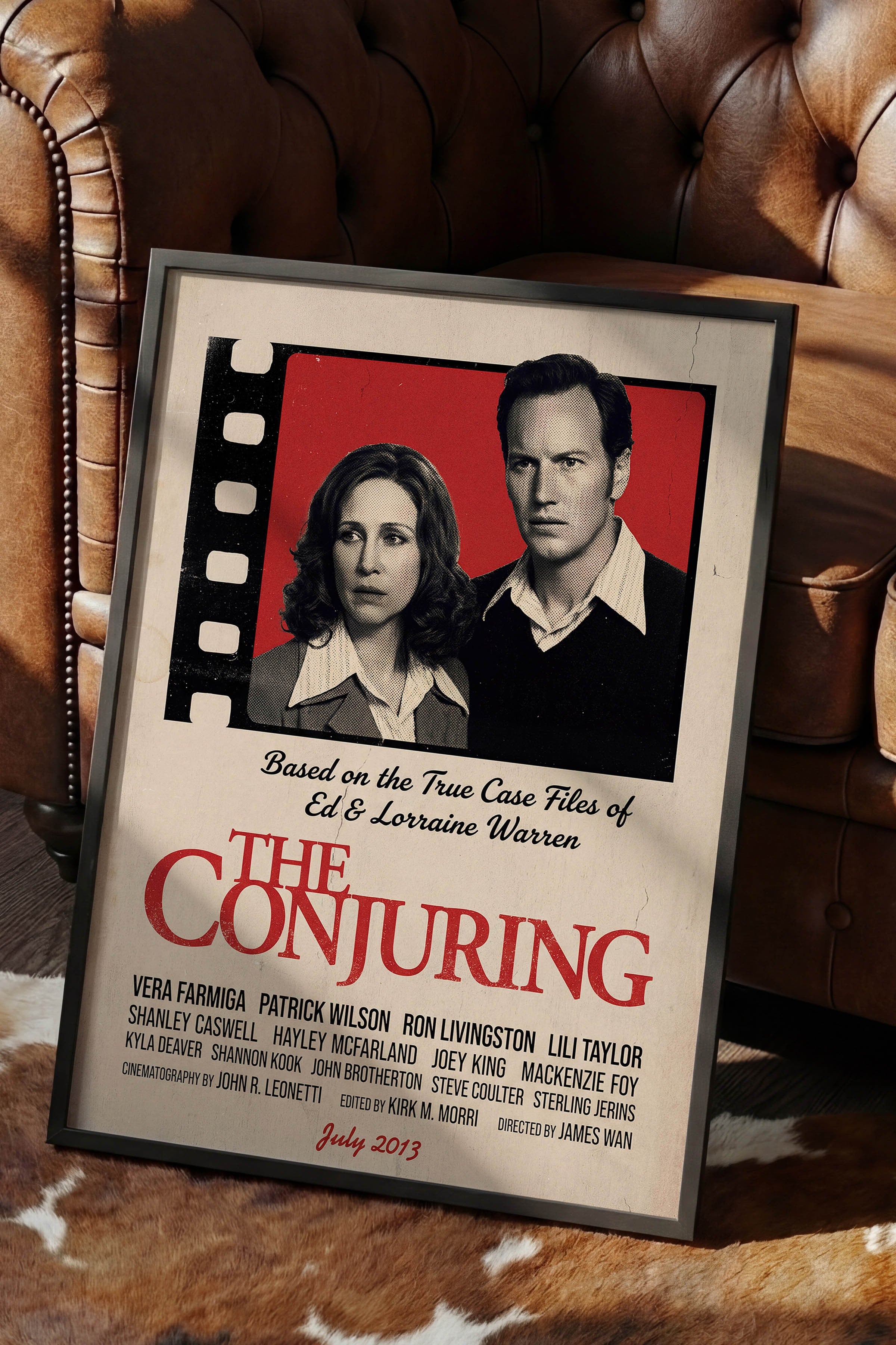 The Conjuring Siyah Çerçeveli Poster, Sinema ve Dizi Tablo, Film Dizi Afişleri NO:112911