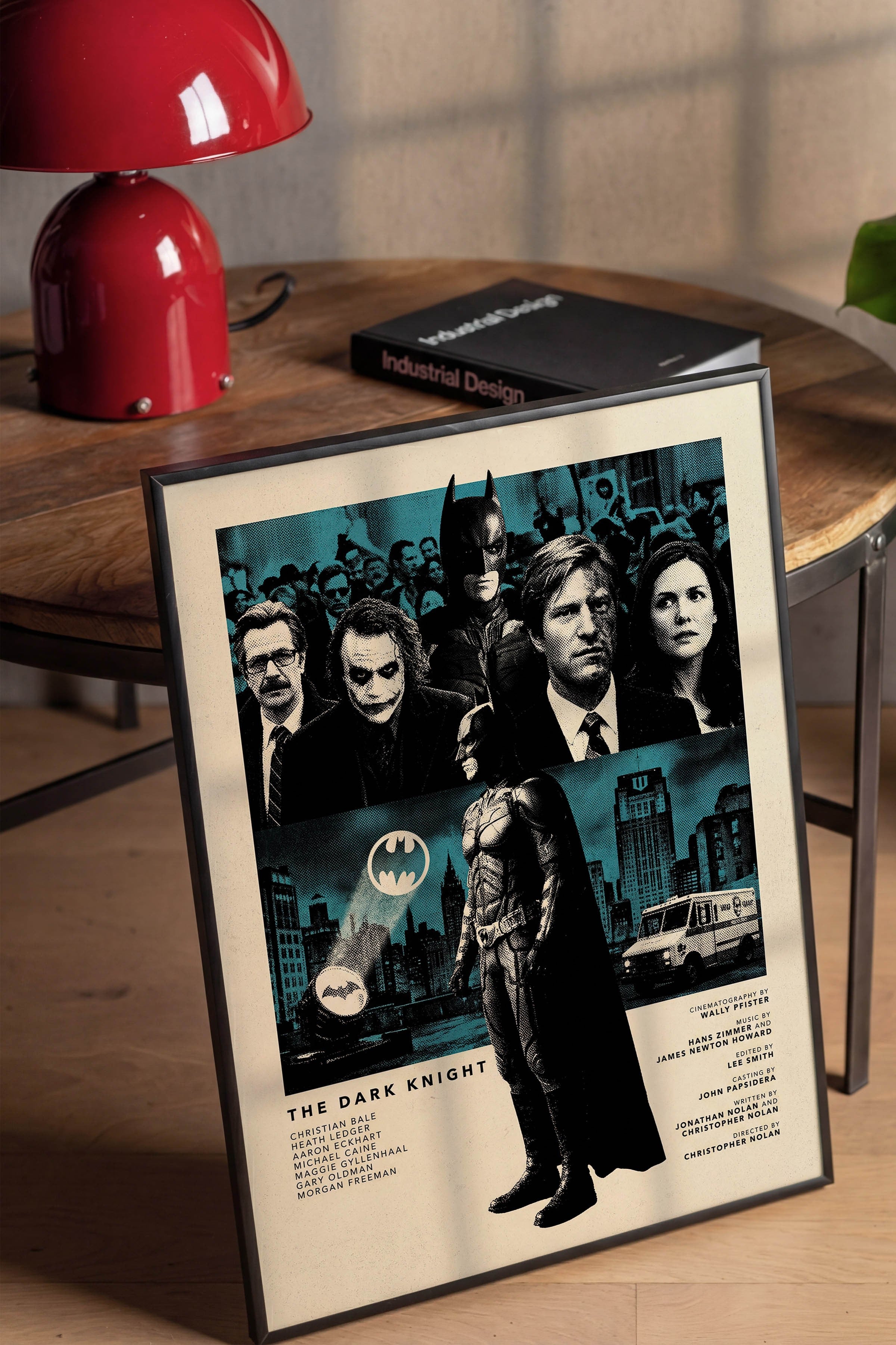 The Dark Knight Siyah Çerçeveli Poster, Sinema ve Dizi Tablo, Film Dizi Afişleri NO:112808