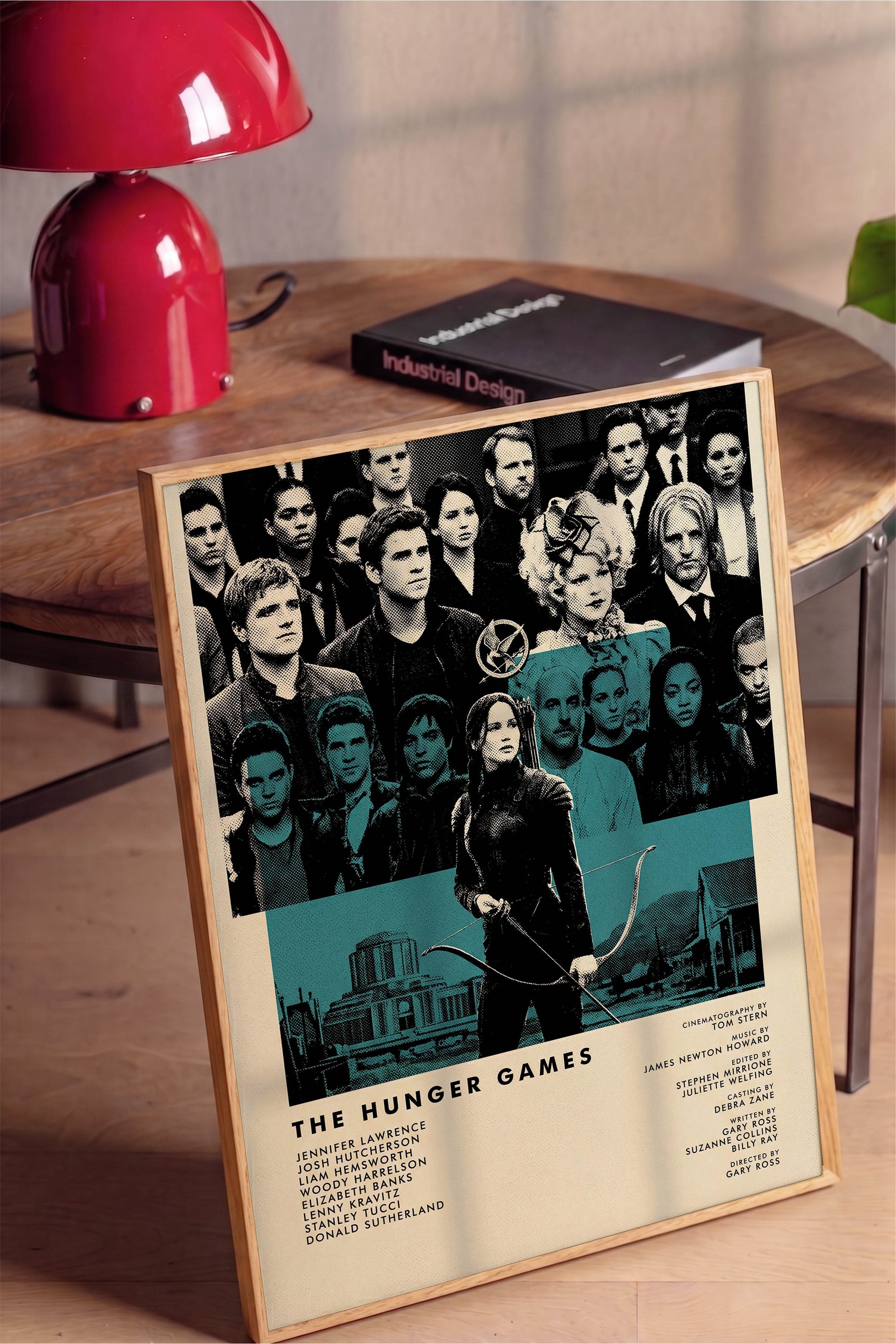 The Hunger Games Ahşap Çerçeveli Poster, Sinema ve Dizi Tablo, Film Dizi Afişleri NO:112815