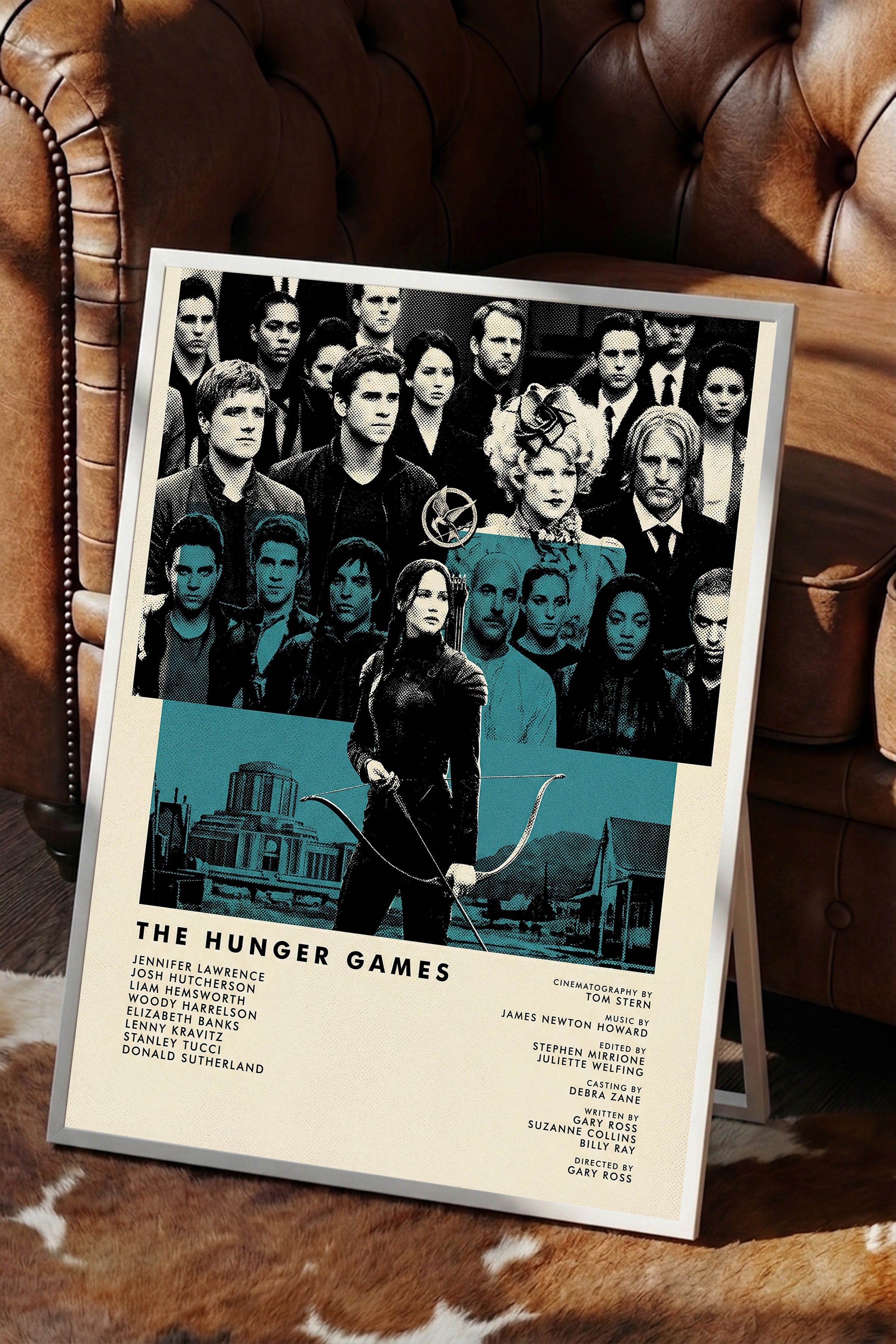 The Hunger Games Beyaz Çerçeveli Poster, Sinema ve Dizi Tablo, Film Dizi Afişleri NO:112815