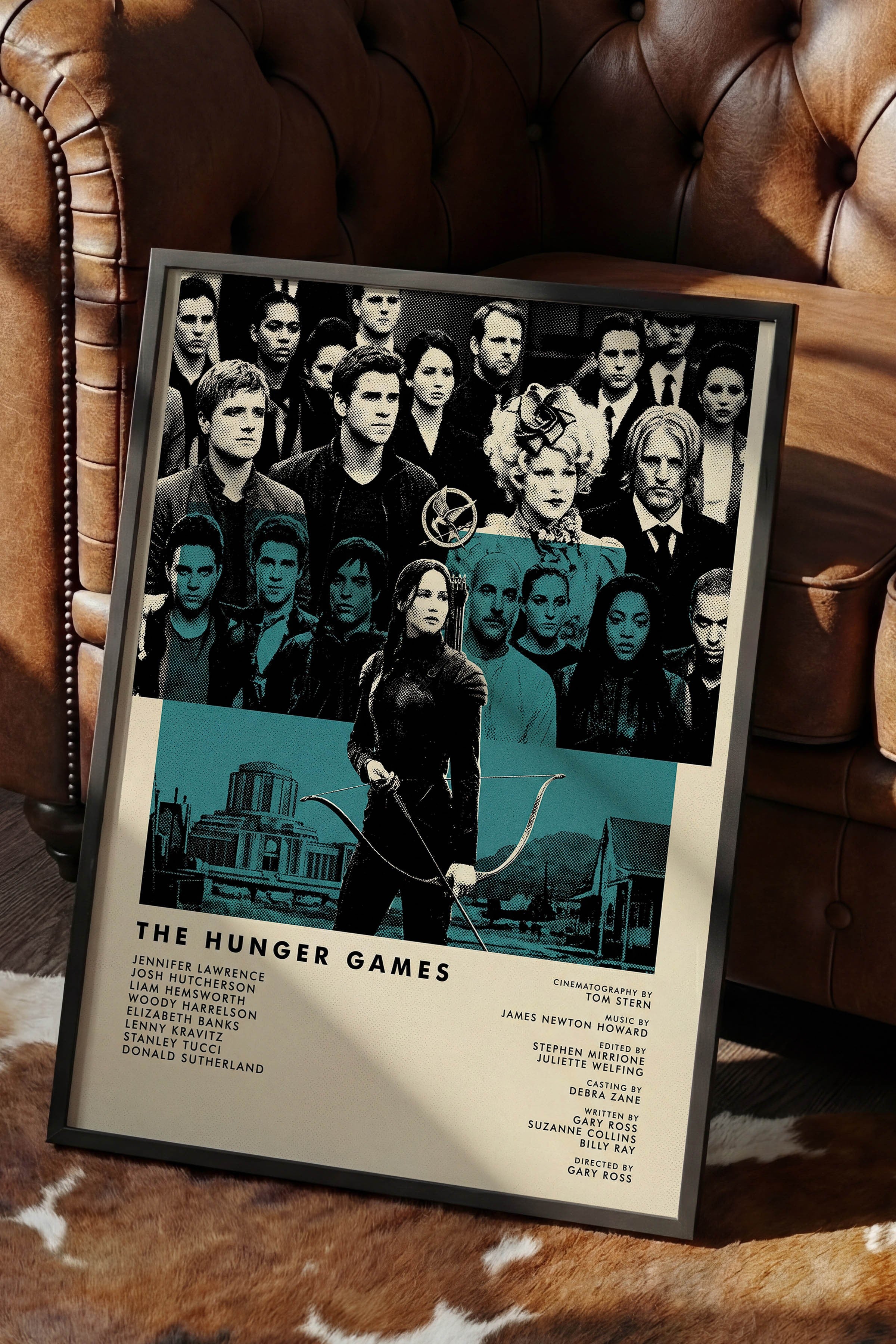 The Hunger Games Siyah Çerçeveli Poster, Sinema ve Dizi Tablo, Film Dizi Afişleri NO:112815