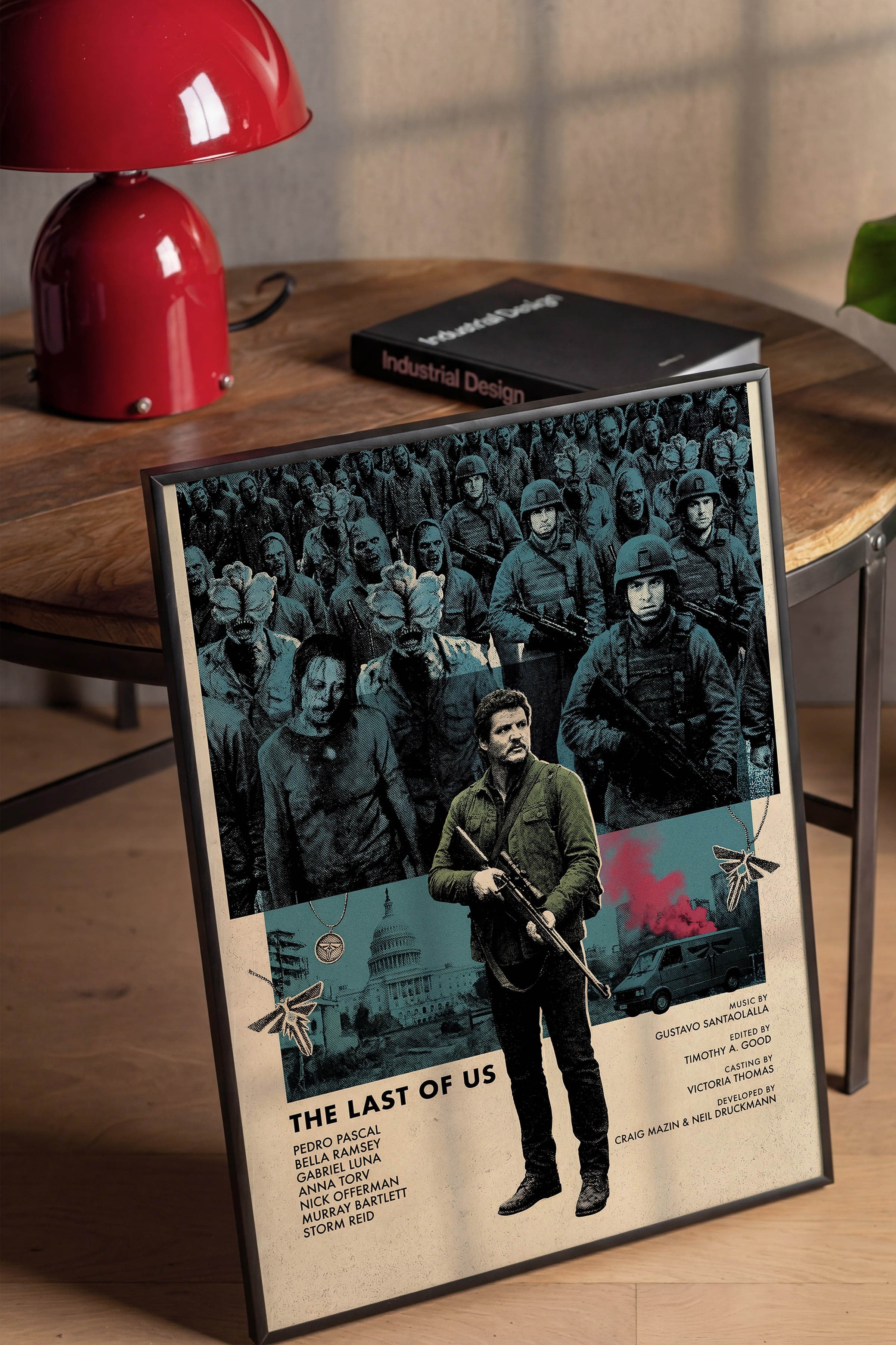 The Last of Us Siyah Çerçeveli Poster, Sinema ve Dizi Tablo, Film Dizi Afişleri NO:112781