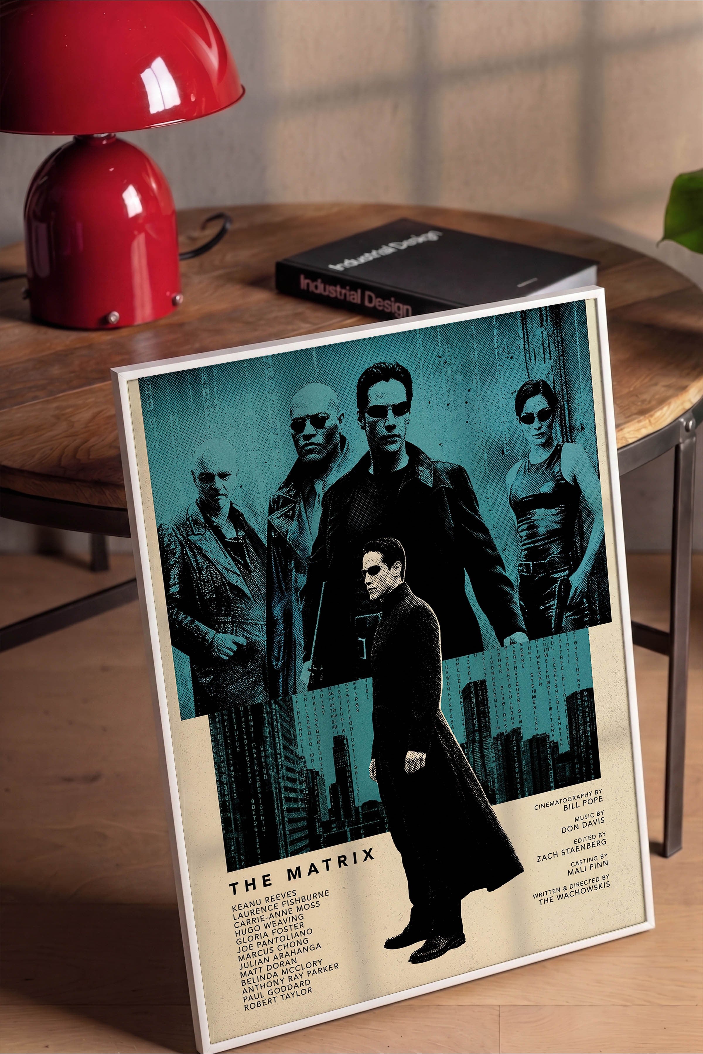 The Matrix Beyaz Çerçeveli Poster, Sinema ve Dizi Tablo, Film Dizi Afişleri NO:112809