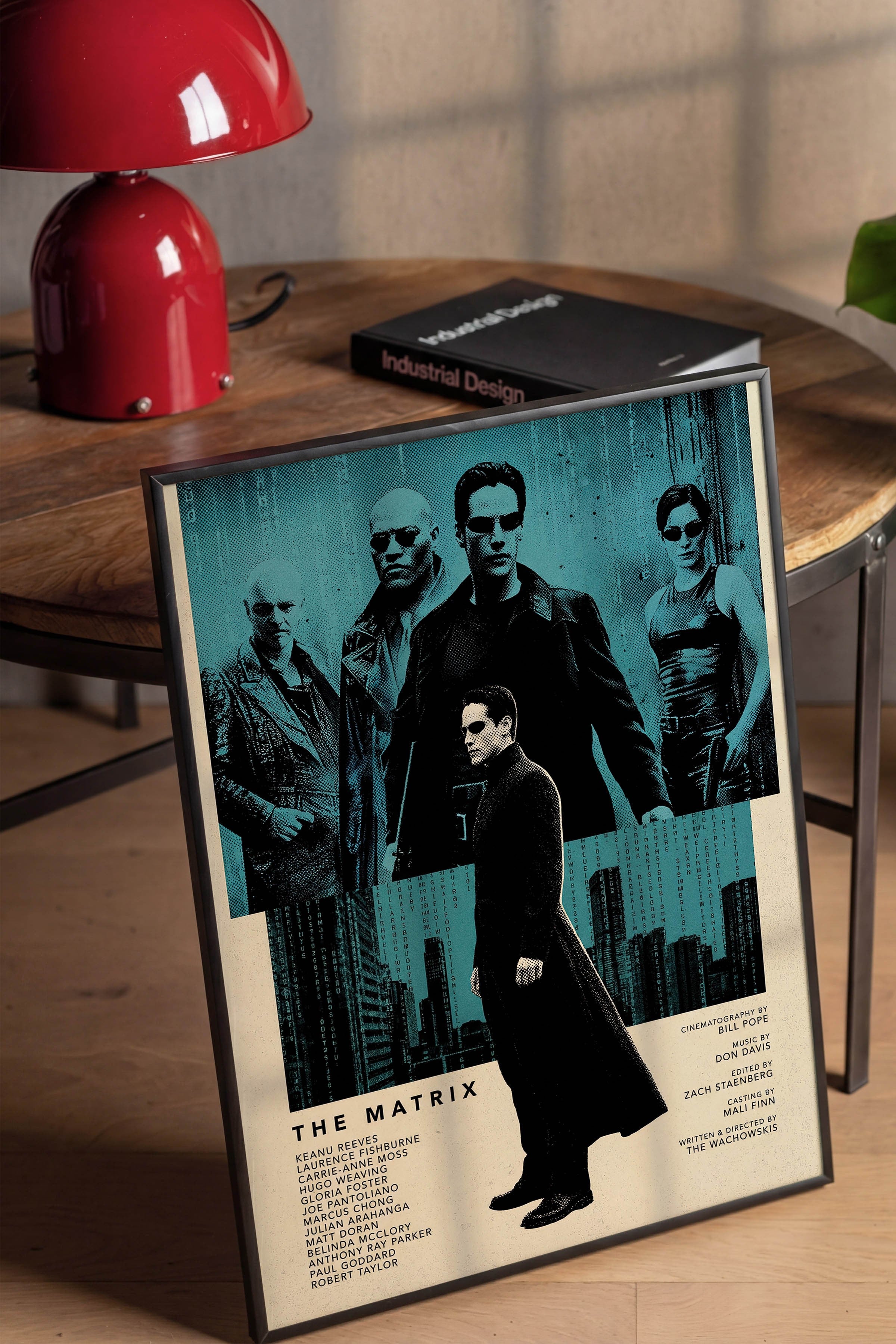 The Matrix Siyah Çerçeveli Poster, Sinema ve Dizi Tablo, Film Dizi Afişleri NO:112809