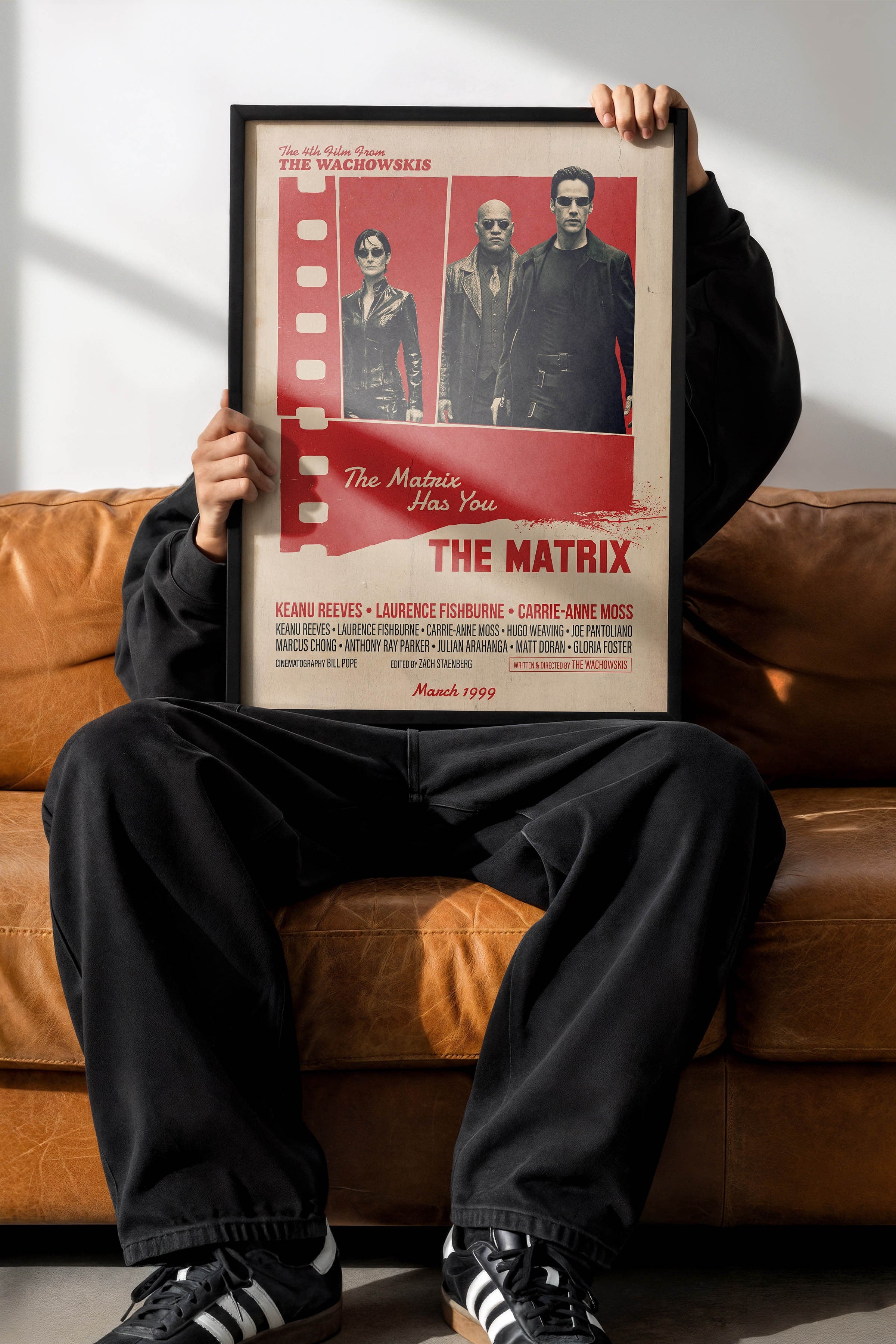 The Matrix Siyah Çerçeveli Poster, Sinema ve Dizi Tablo, Film Dizi Afişleri NO:112886