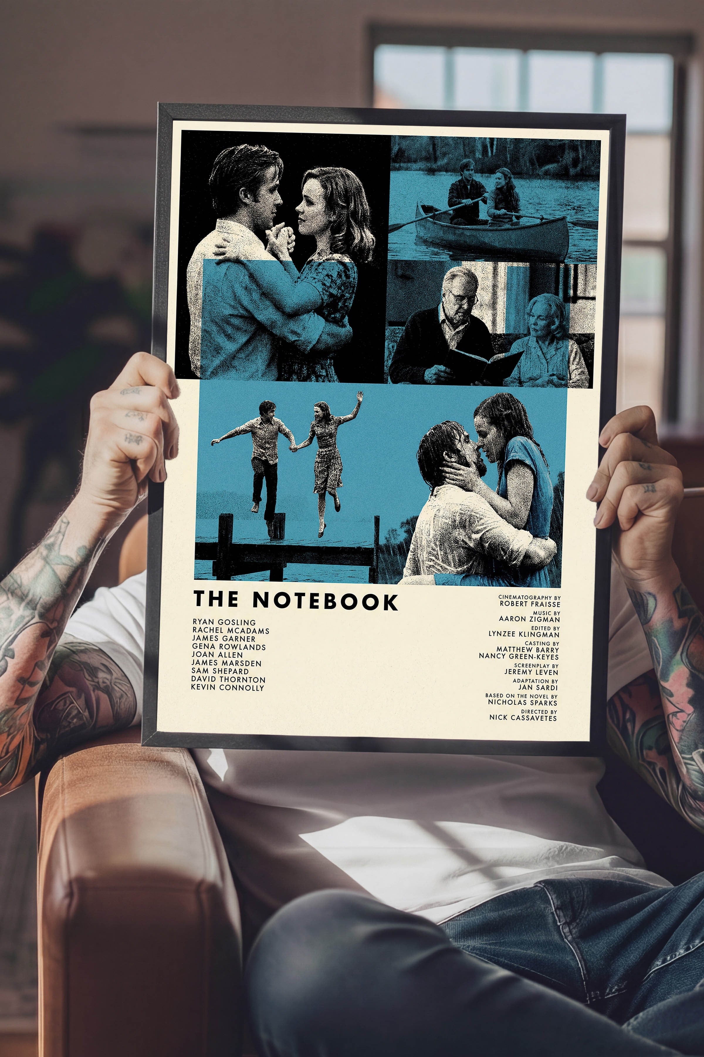 The Notebook Siyah Çerçeveli Poster, Sinema ve Dizi Tablo, Film Dizi Afişleri NO:112825