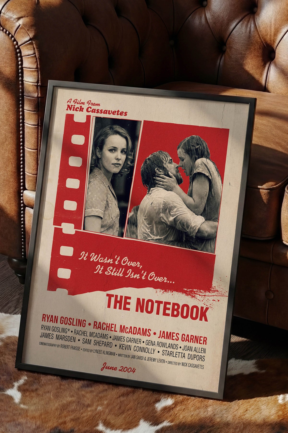 The Notebook Siyah Çerçeveli Poster, Sinema ve Dizi Tablo, Film Dizi Afişleri NO:112916