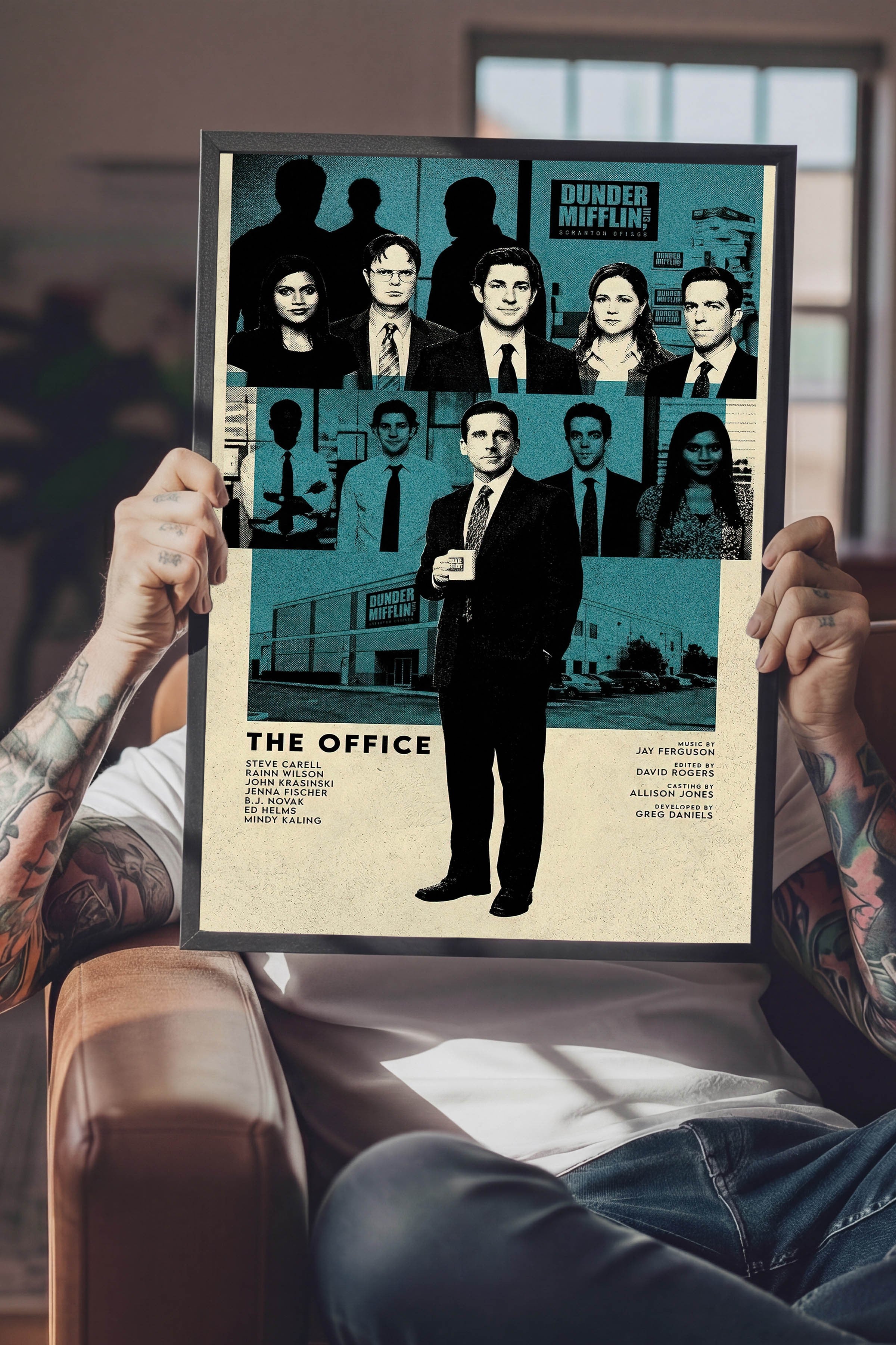 The Office (US) Siyah Çerçeveli Poster, Sinema ve Dizi Tablo, Film Dizi Afişleri NO:112777
