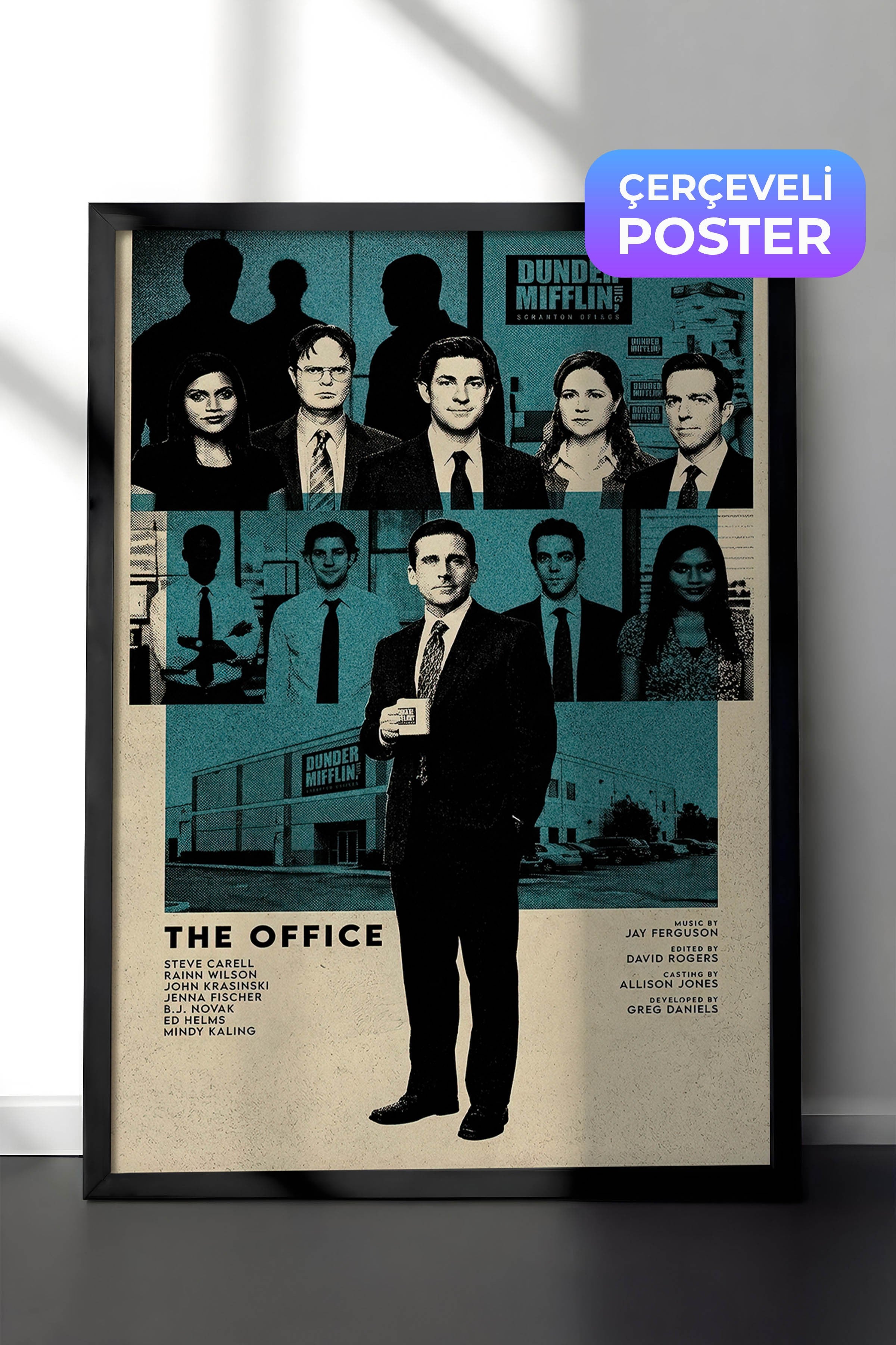 The Office (US) Siyah Çerçeveli Poster, Sinema ve Dizi Tablo, Film Dizi Afişleri NO:112777