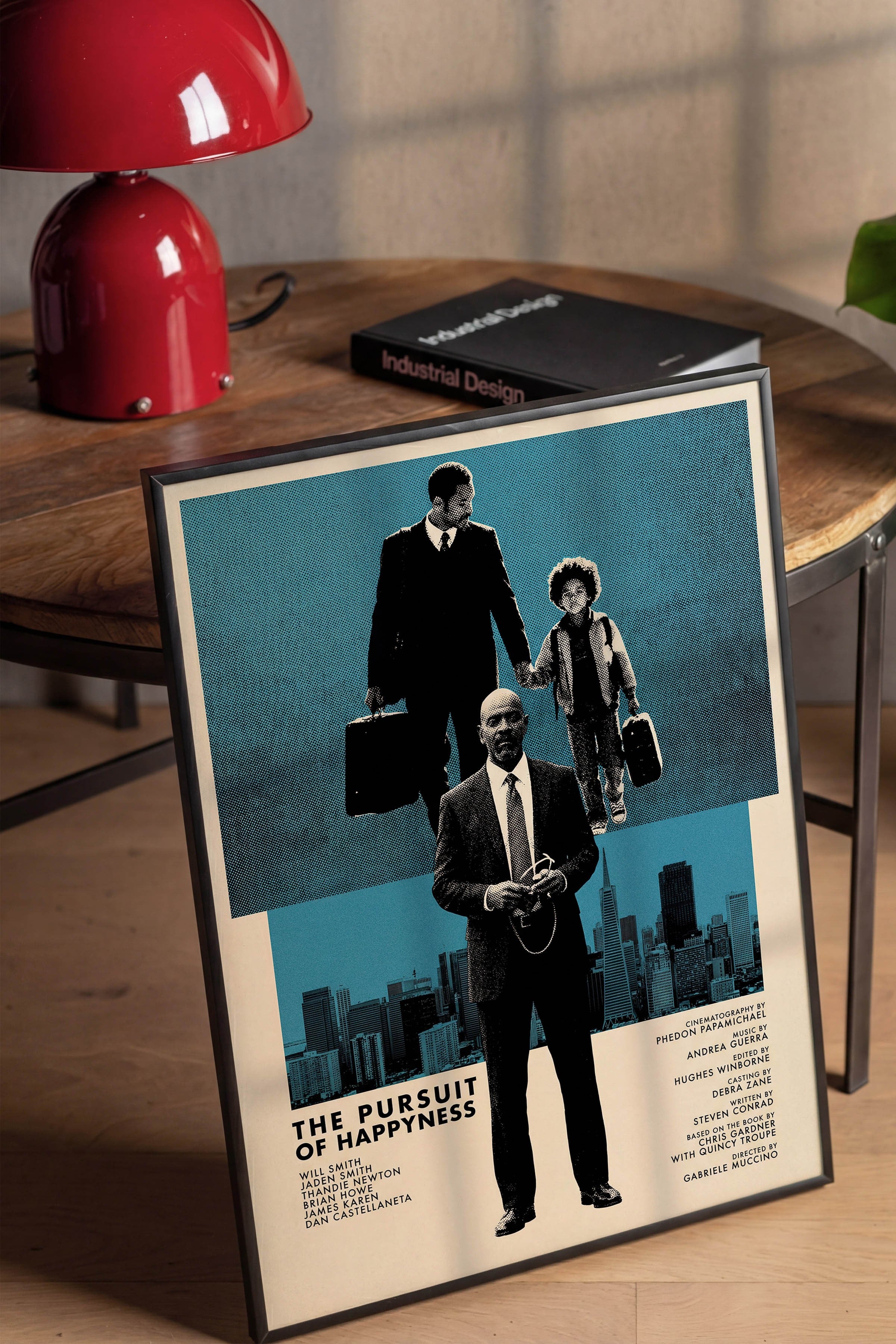 The Pursuit of Happyness Siyah Çerçeveli Poster, Sinema ve Dizi Tablo, Film Dizi Afişleri NO:112827