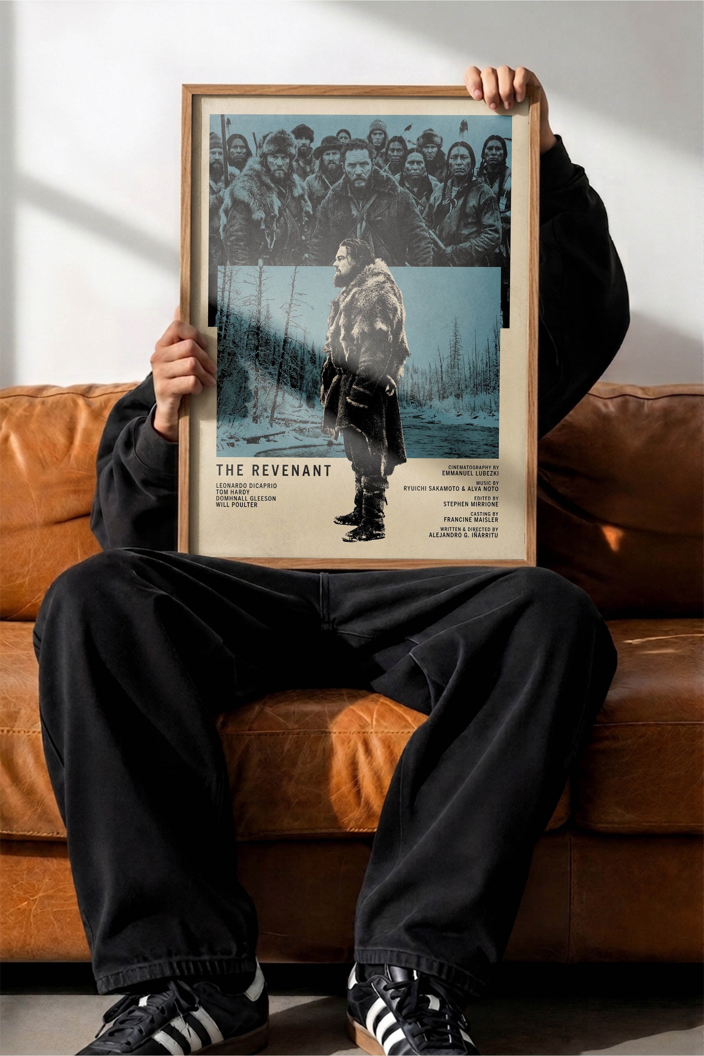 The Revenant Ahşap Çerçeveli Poster, Sinema ve Dizi Tablo, Film Dizi Afişleri NO:112833