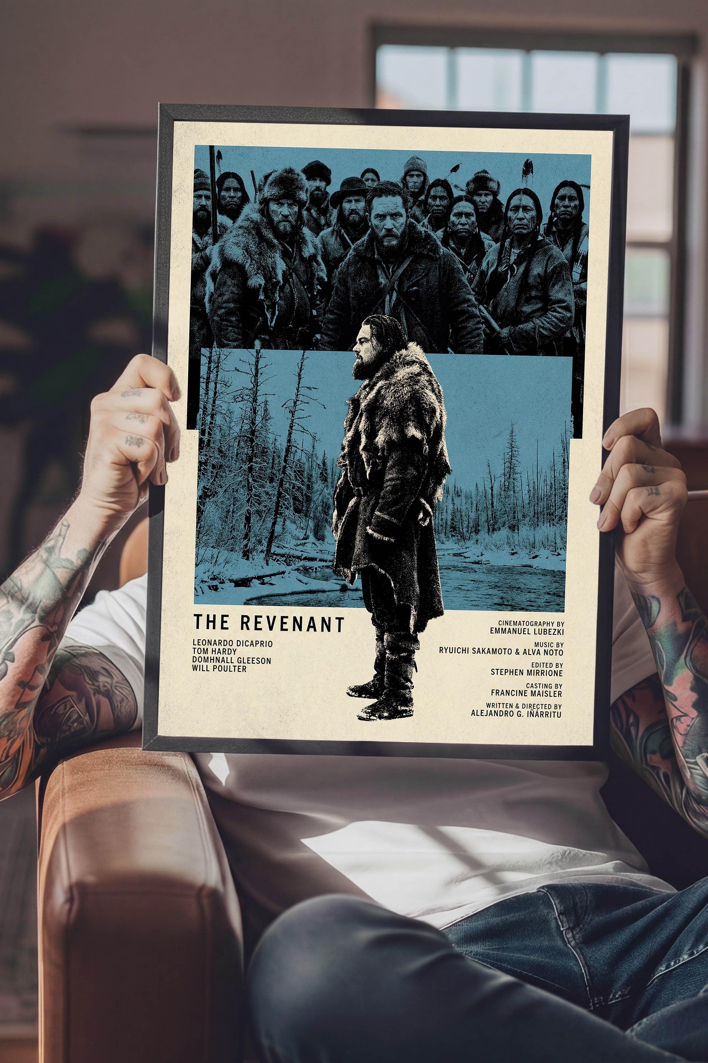 The Revenant Siyah Çerçeveli Poster, Sinema ve Dizi Tablo, Film Dizi Afişleri NO:112833