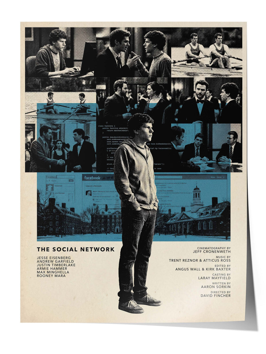 The Social Network Posteri, Sinema ve Dizi Tablo Posterleri, Film Dizi Afişleri NO:112821