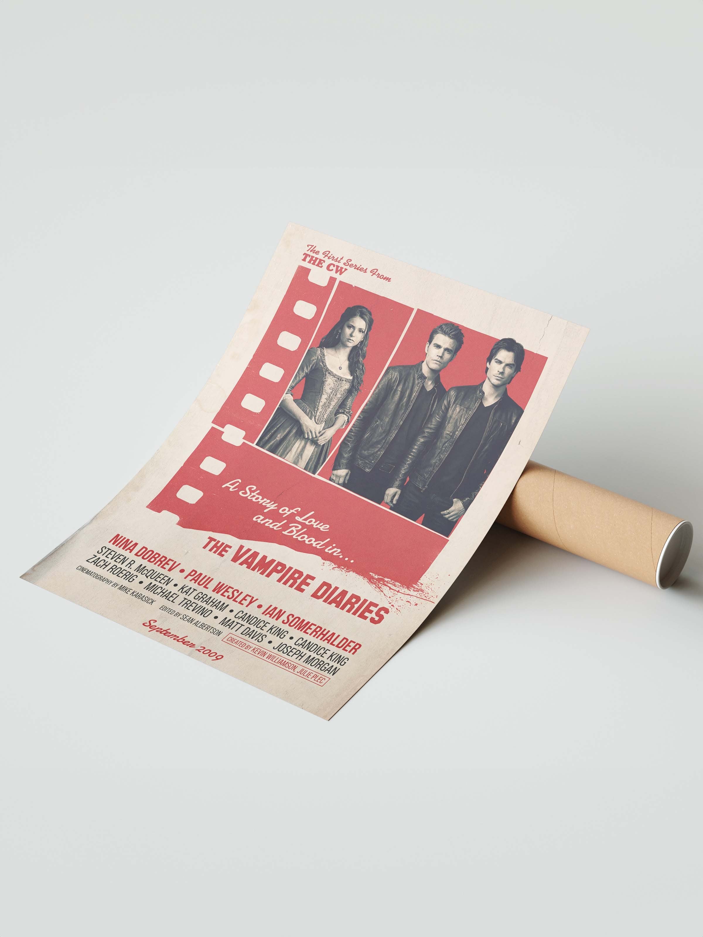 The Vampire Diaries Posteri, Sinema ve Dizi Tablo Posterleri, Film Dizi Afişleri NO:112869