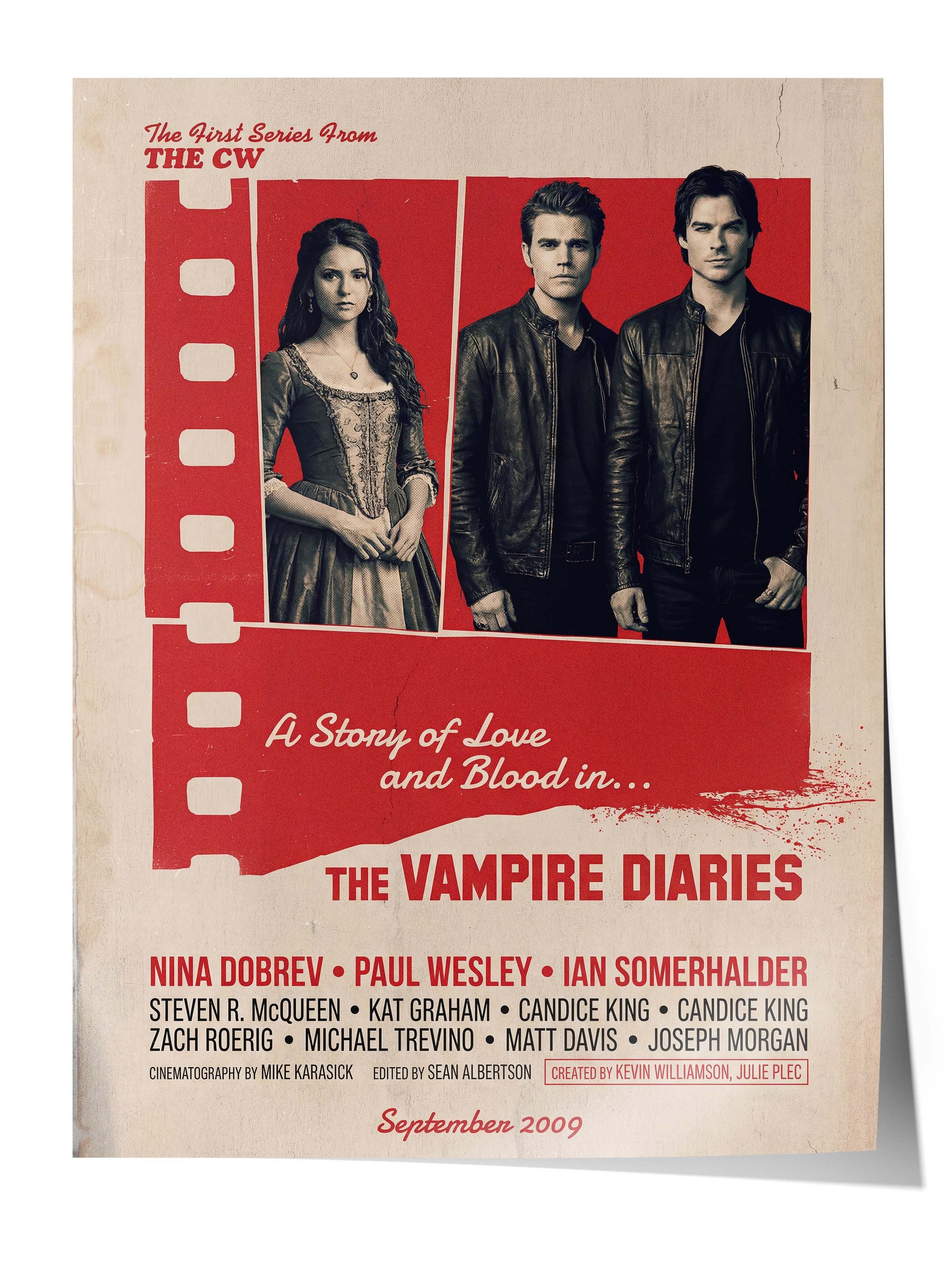 The Vampire Diaries Posteri, Sinema ve Dizi Tablo Posterleri, Film Dizi Afişleri NO:112869